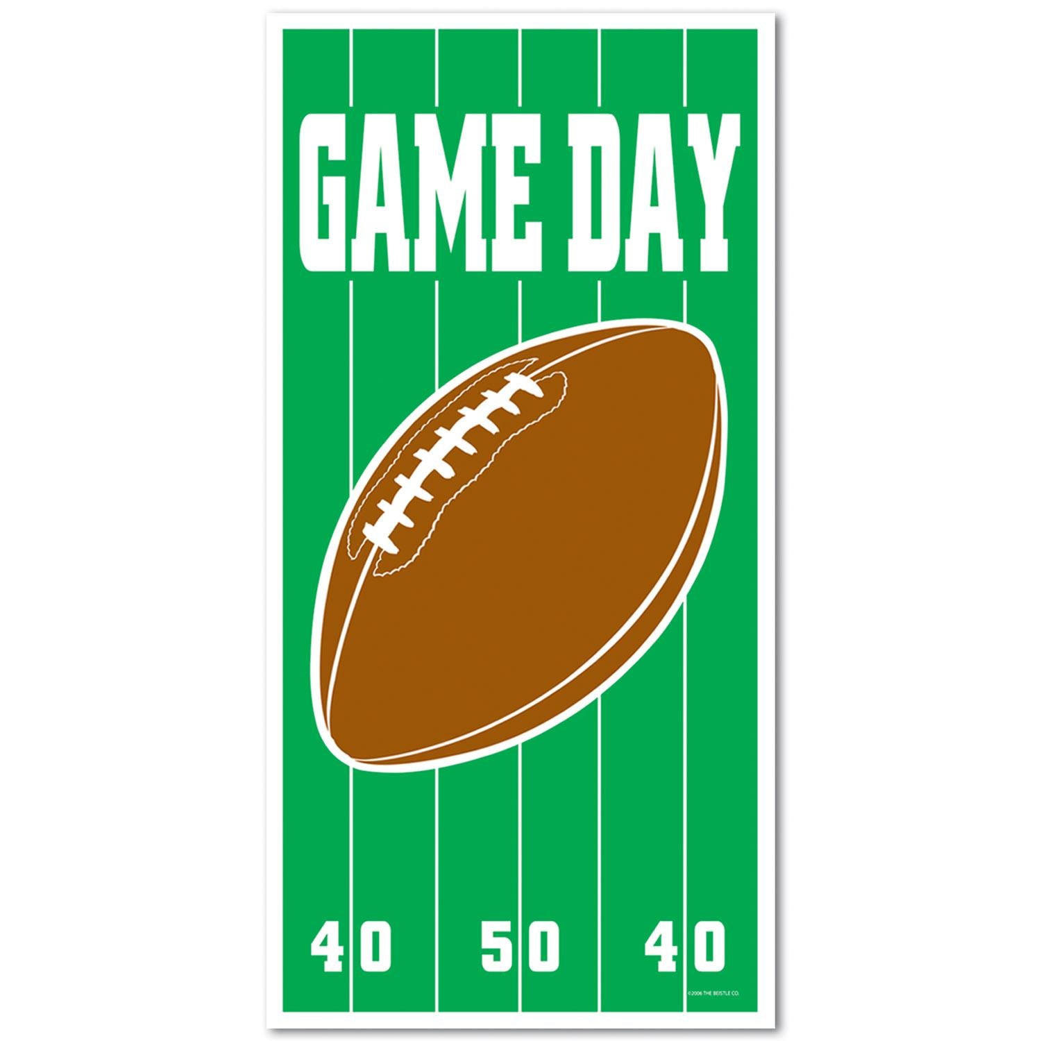 12 Pack Beistle Football Party Door Covers - Game Day Decorations for Sports Fans & Tailgating Parties - Perfect for Super Bowl, College Football & Home Gatherings