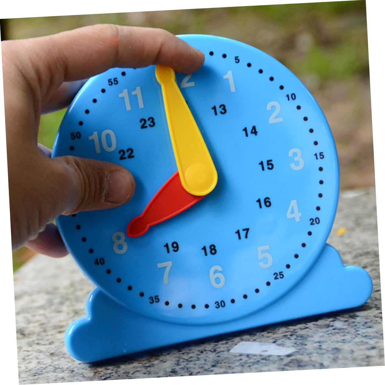 FAVOMOTO 6-Piece Educational Clock Puzzle Set - Time Learning Cognitive Toys for Kids, Students & Classroom - Fun Math Teaching Aid for Preschool & Elementary School