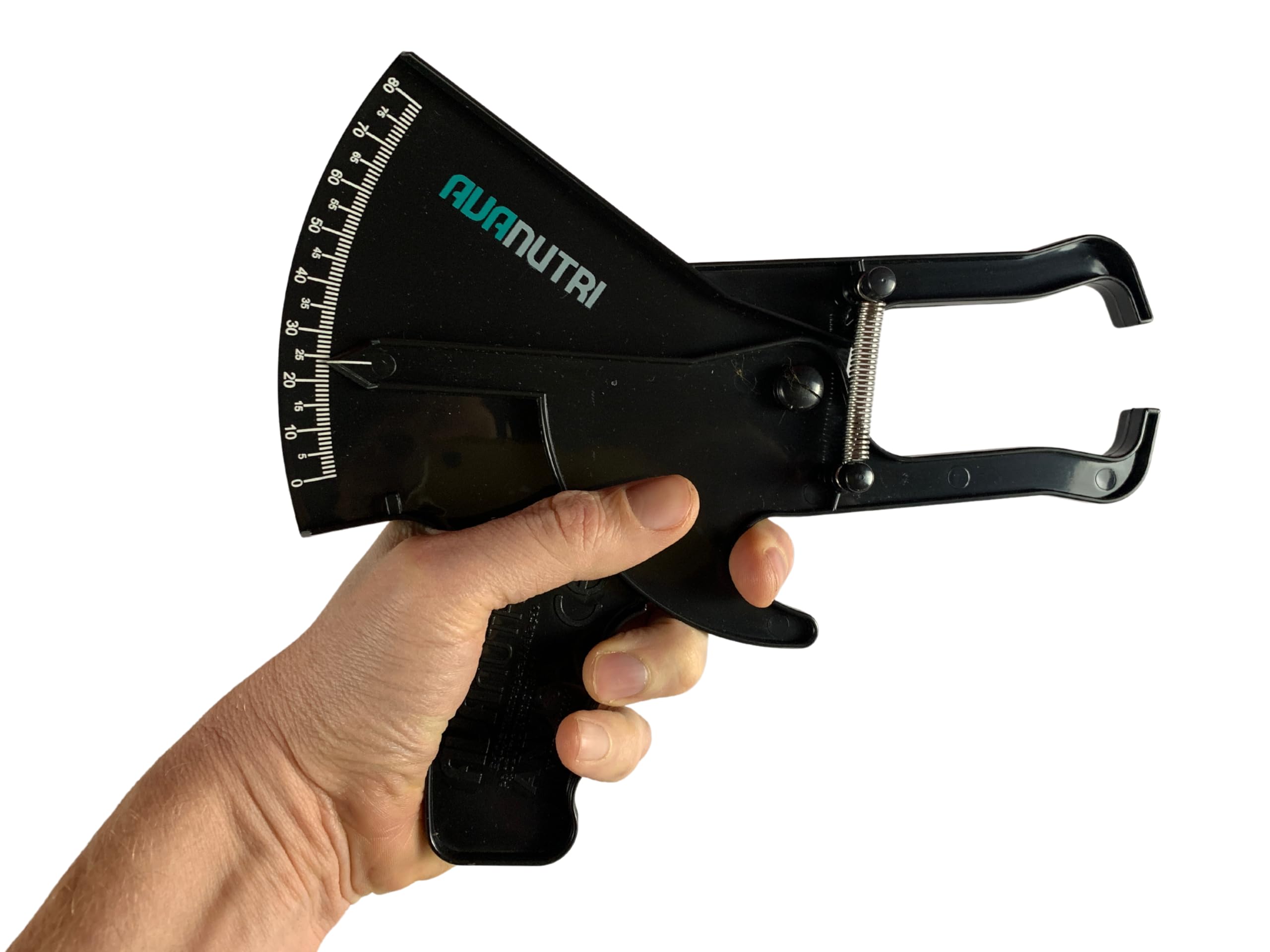 Professional Slim Skinfold Caliper - Accurate Body Fat Measurement Tool for Fitness & Weight Loss (Black) | Perfect for Home Gym, Personal Trainers & Health Enthusiasts