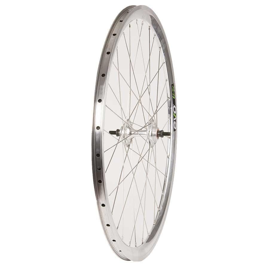 Evo Tour 19 Aero Silver Fixed Gear Bike Wheelset - Lightweight & Durable for Urban Commuting, Track Racing & Fixie Bikes