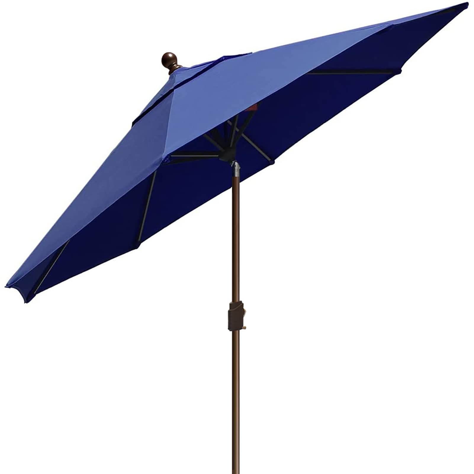 EliteShade USA 10-Year Fade-Resistant 9Ft Patio Umbrella with Ventilation - Navy Blue Outdoor Market Umbrella for Restaurants, Poolside, and Backyard Dining