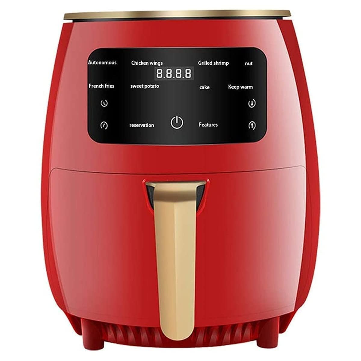 4.5L Air Fryer for Healthy Cooking - LCD Touch Screen, Oil Free, Multi-Function Electric Oven - Perfect for Home Use, Smart Kitchen & Quick Meals
