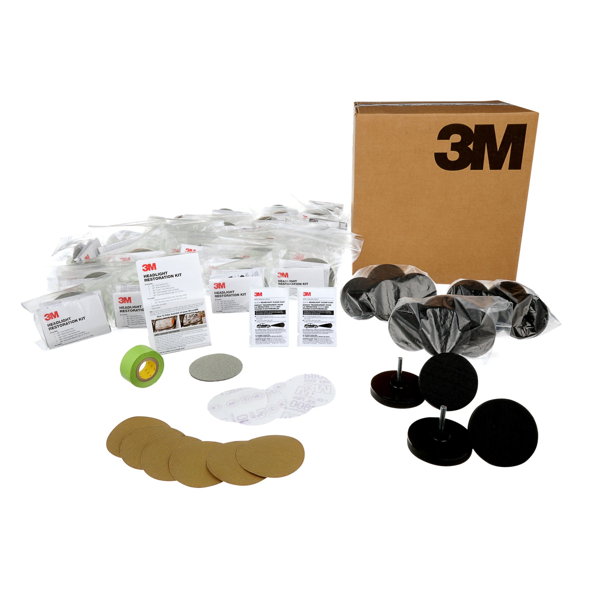 3M 39181 Headlight Restoration Kit – Restore Foggy & Yellow Headlights – DIY Car Headlight Cleaner & Polish – Perfect for Cars, Trucks & SUVs – Improve Night Driving Safety