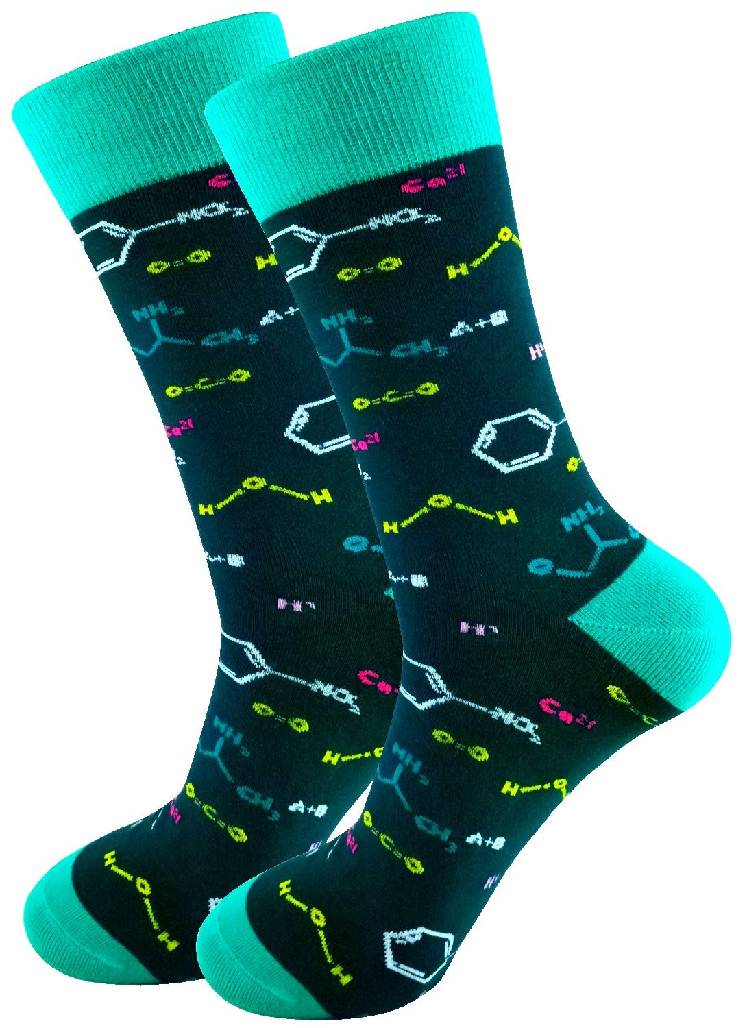 Funny Novelty Dress Socks for Men - Cool Cotton Crew Socks (Size 8-13) Multipack - Perfect for Gifts, Parties & Casual Wear