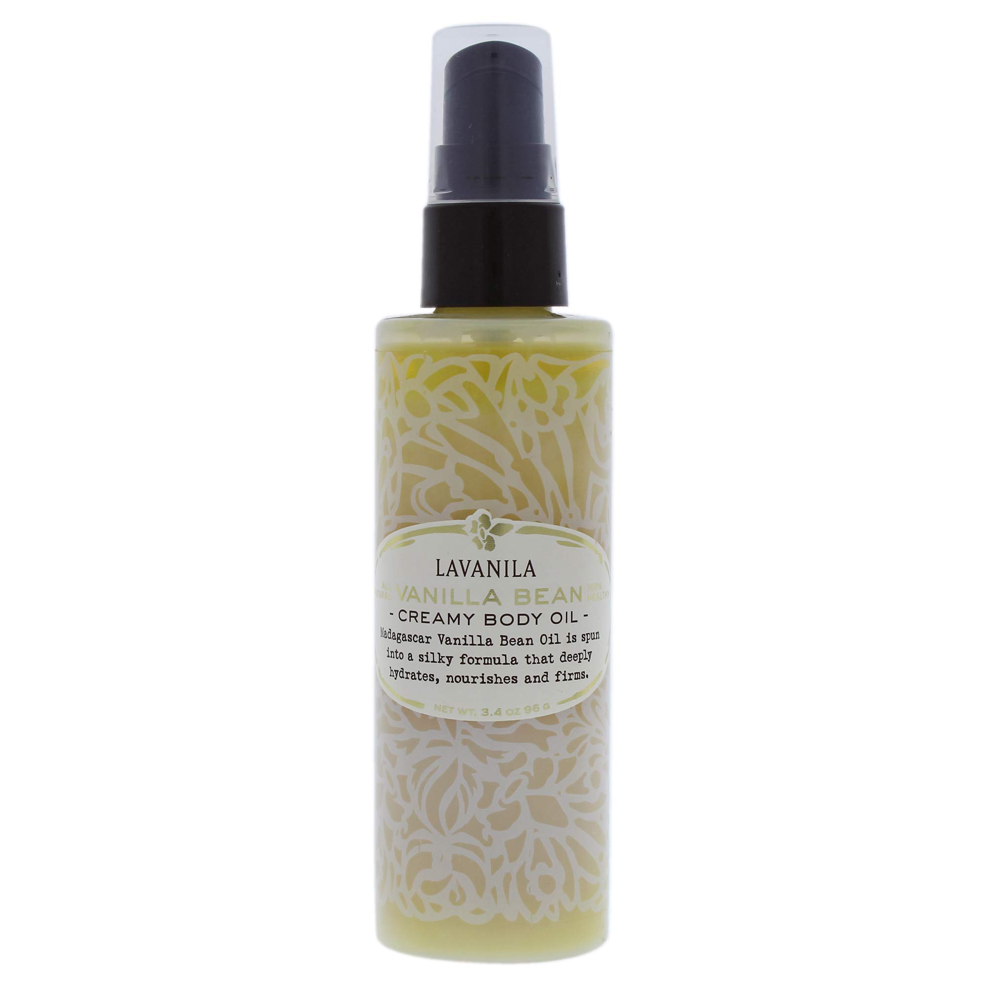 Lavanila Vanilla Bean Creamy Body Oil - 3.4 oz | Hydrating & Nourishing Moisturizer for Dry Skin | Perfect for Massage, After Shower & Daily Skincare Routine