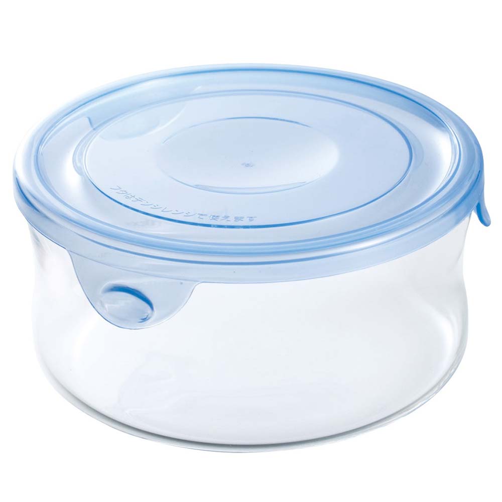 Iwaki Heat-Resistant Glass Food Storage Container with Lid - Round Shape for Microwave, Oven & Freezer - Perfect for Meal Prep, Leftovers & Bento Boxes