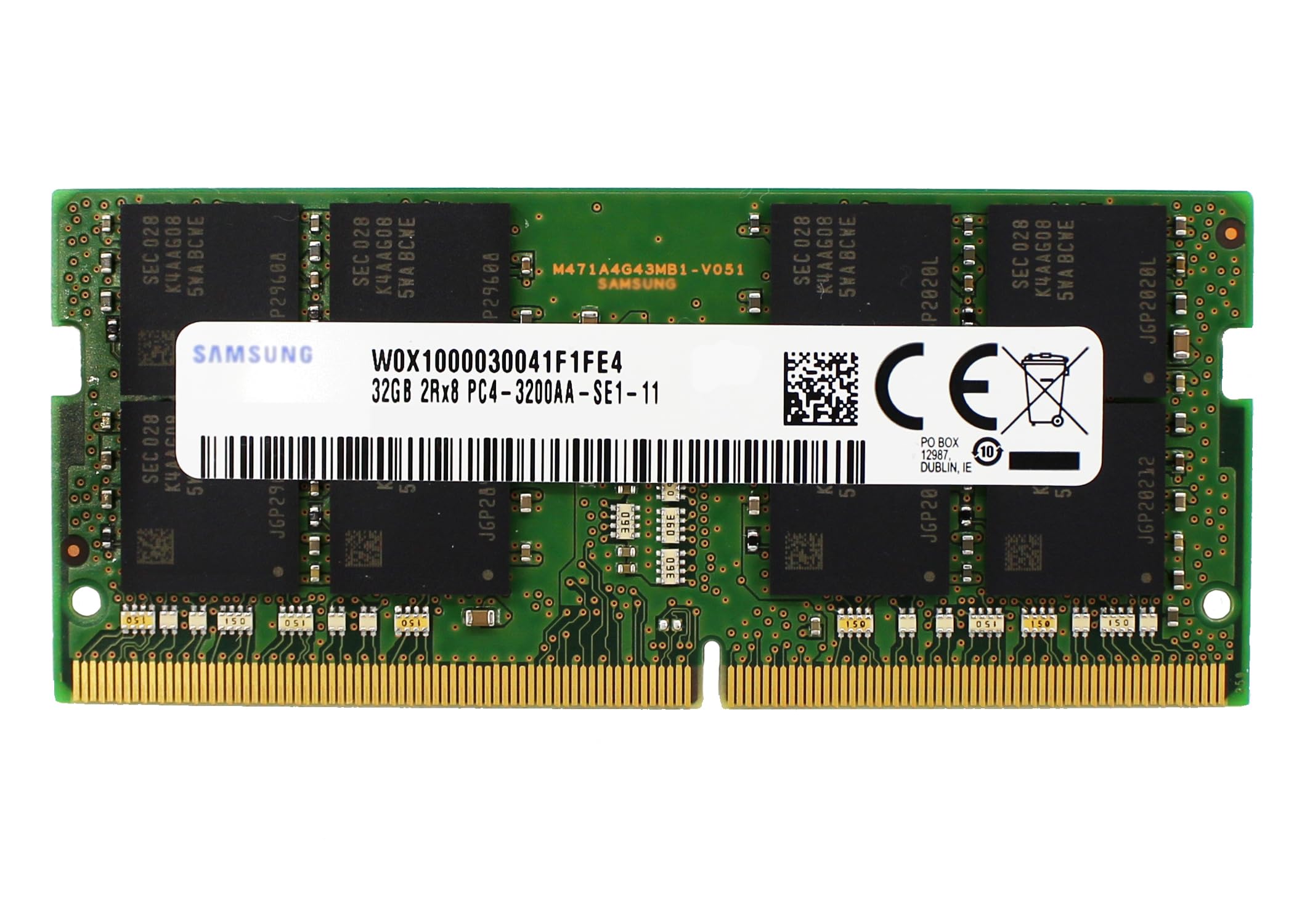 HP EliteBook, EliteOne, ENVY x360, Zbook, OMEN Laptop RAM Upgrade - 32GB DDR4 3200MHz SODIMM (1x32GB, PC4-25600, 2Rx8, CL22, 1.2V) - Factory Original Memory Module P/N 13L73AA - Perfect for Gaming, Multitasking & Professional Workstations