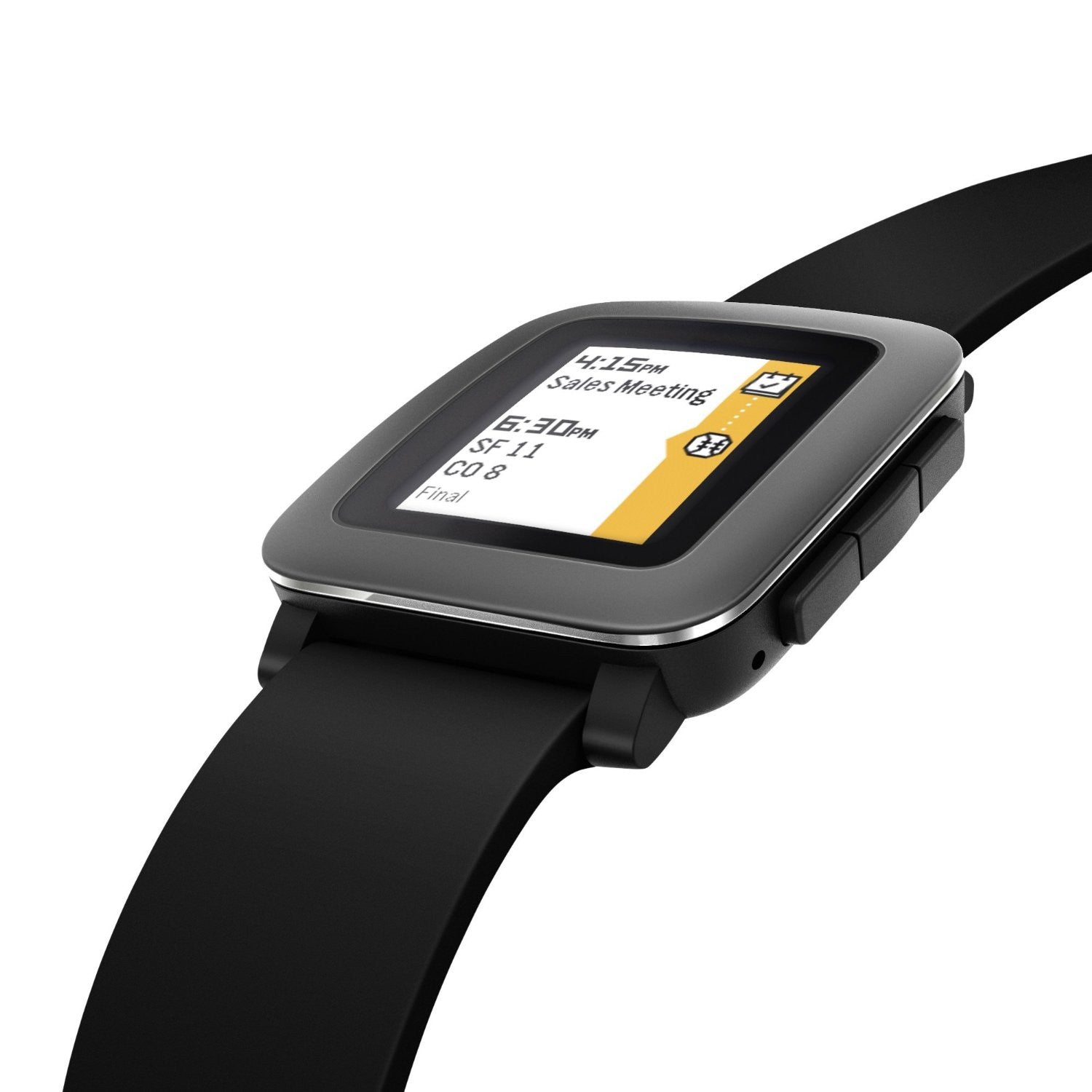 Pebble Time Smartwatch - Waterproof Fitness Tracker with Heart Rate Monitor, Sleep Tracking & Notifications | Perfect for Running, Swimming & Daily Activity Tracking