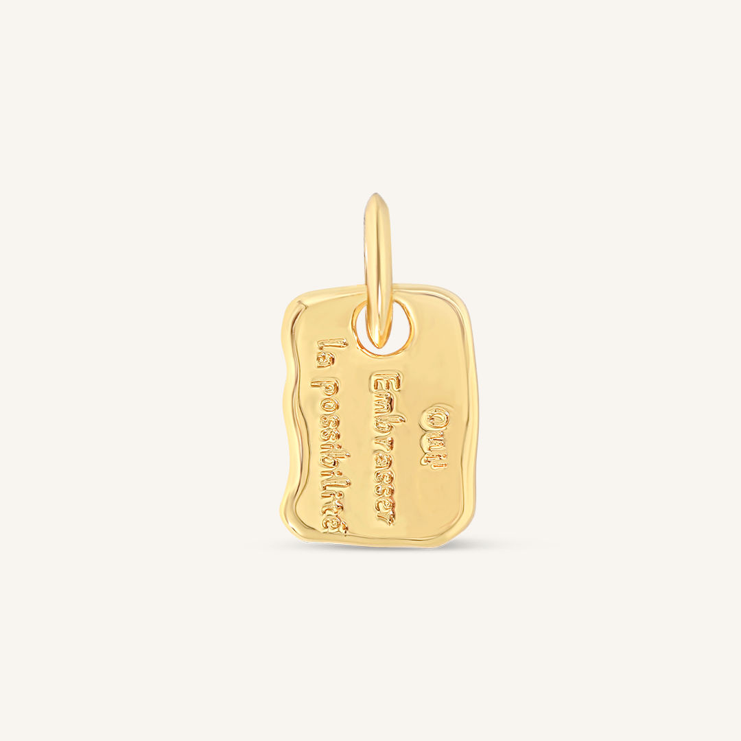 Oui Pendant Necklace - Elegant French Inspired Jewelry for Women | Perfect for Date Nights, Weddings & Special Occasions