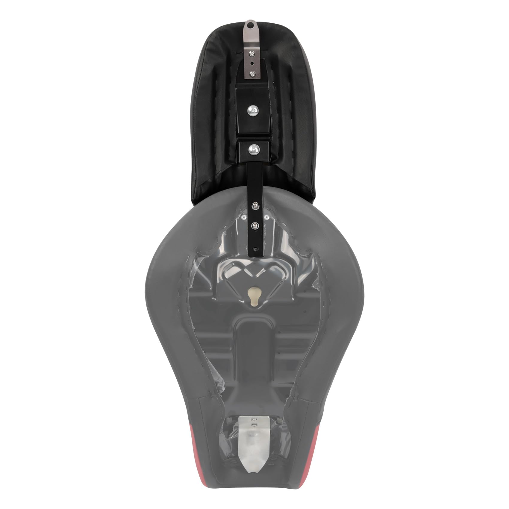 TCT-MOTORPARTS Rear Passenger Seat Pillion Pad for Harley Sportster Iron 883 XL883N (2016-2022) & Iron 1200 XL1200NS (2018-2022) - Black Comfort Cushion for Two-Up Riding, Long Distance Cruising and Weekend Getaways