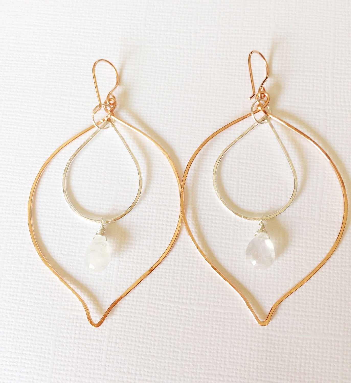 Yoshiko Moonstone Earrings (E133) – Elegant Handmade Jewelry for Women, Perfect for Weddings, Parties & Special Occasions