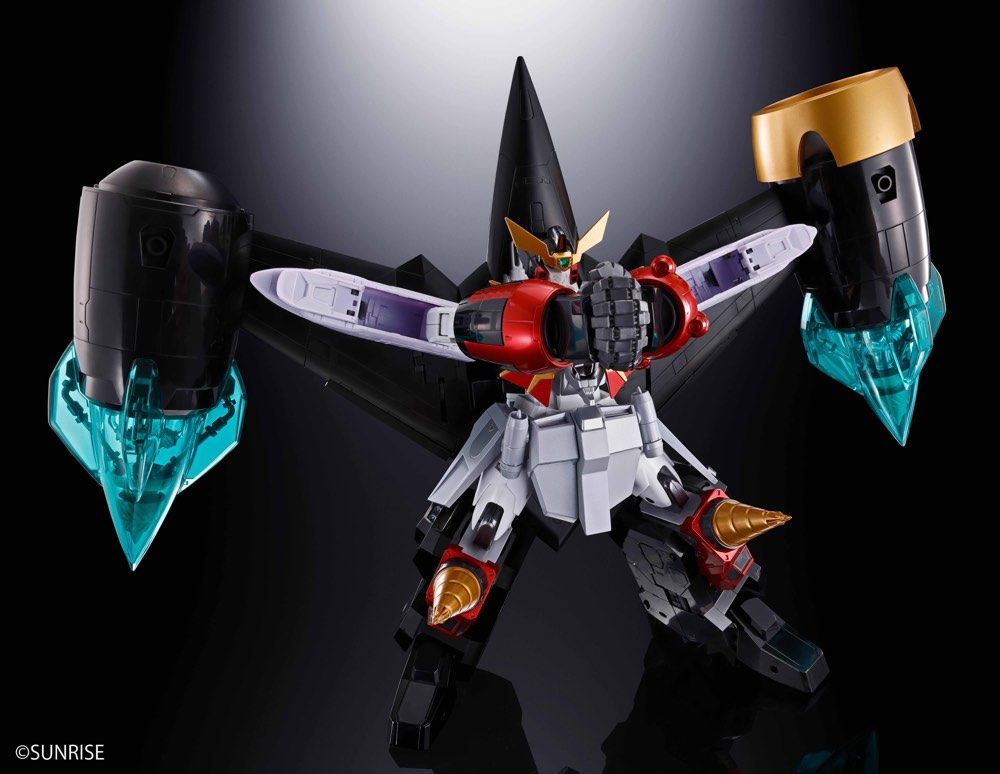 Bandai Soul of Chogokin GX-112 Repli GaiGar & Option Set - The King of Braves GaoGaiGar Final Action Figure Collectible Toy for Anime Fans | Perfect for Display, Collection, and Gifting