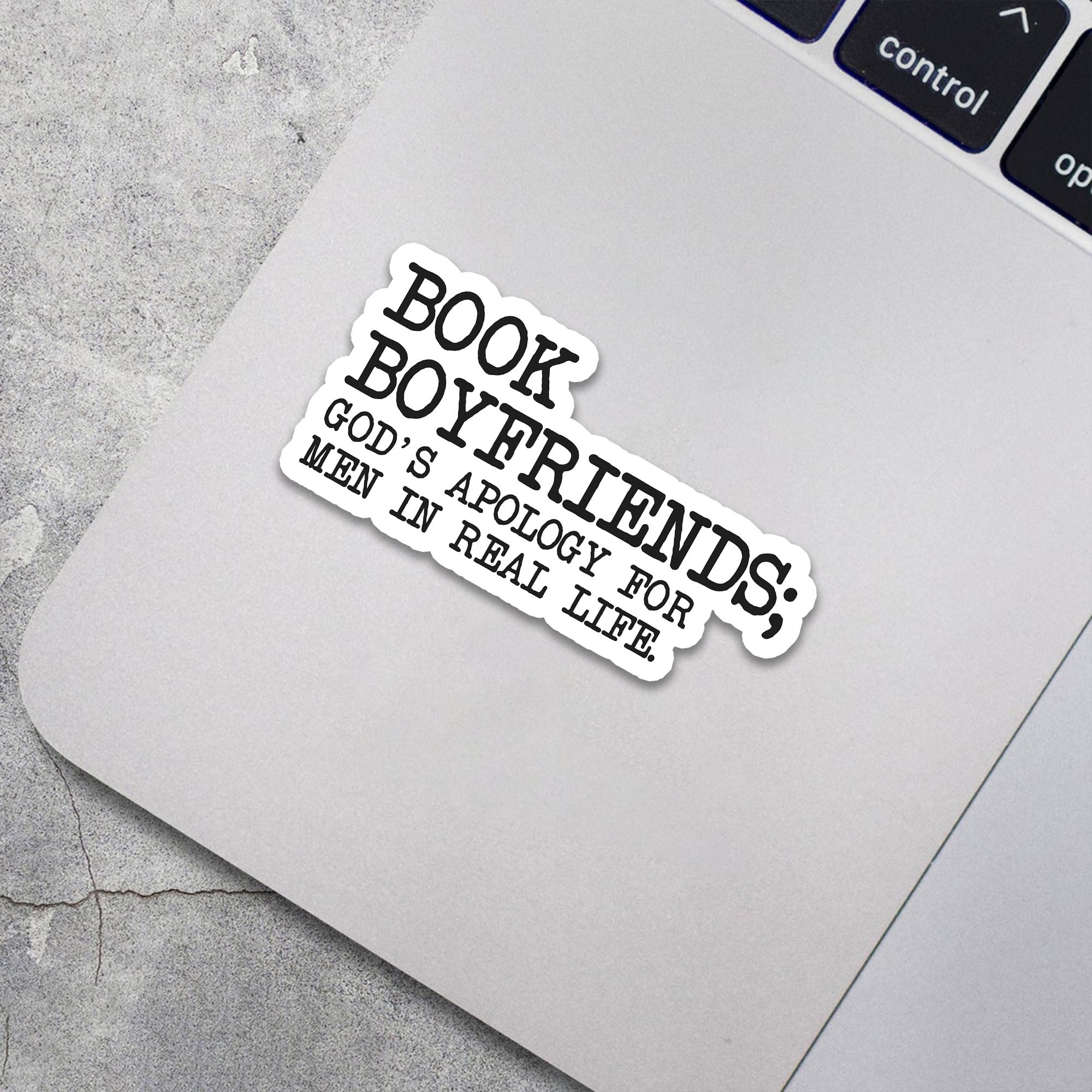 Book Boyfriends Stickers - Funny Bookish Vinyl Decals for Laptop, Phone, Water Bottles & Kindle (4 Inch) - Perfect Gifts for Book Lovers, Reading Accessories & BookTok Fans - Great for Personalizing Devices & Showing Literary Love