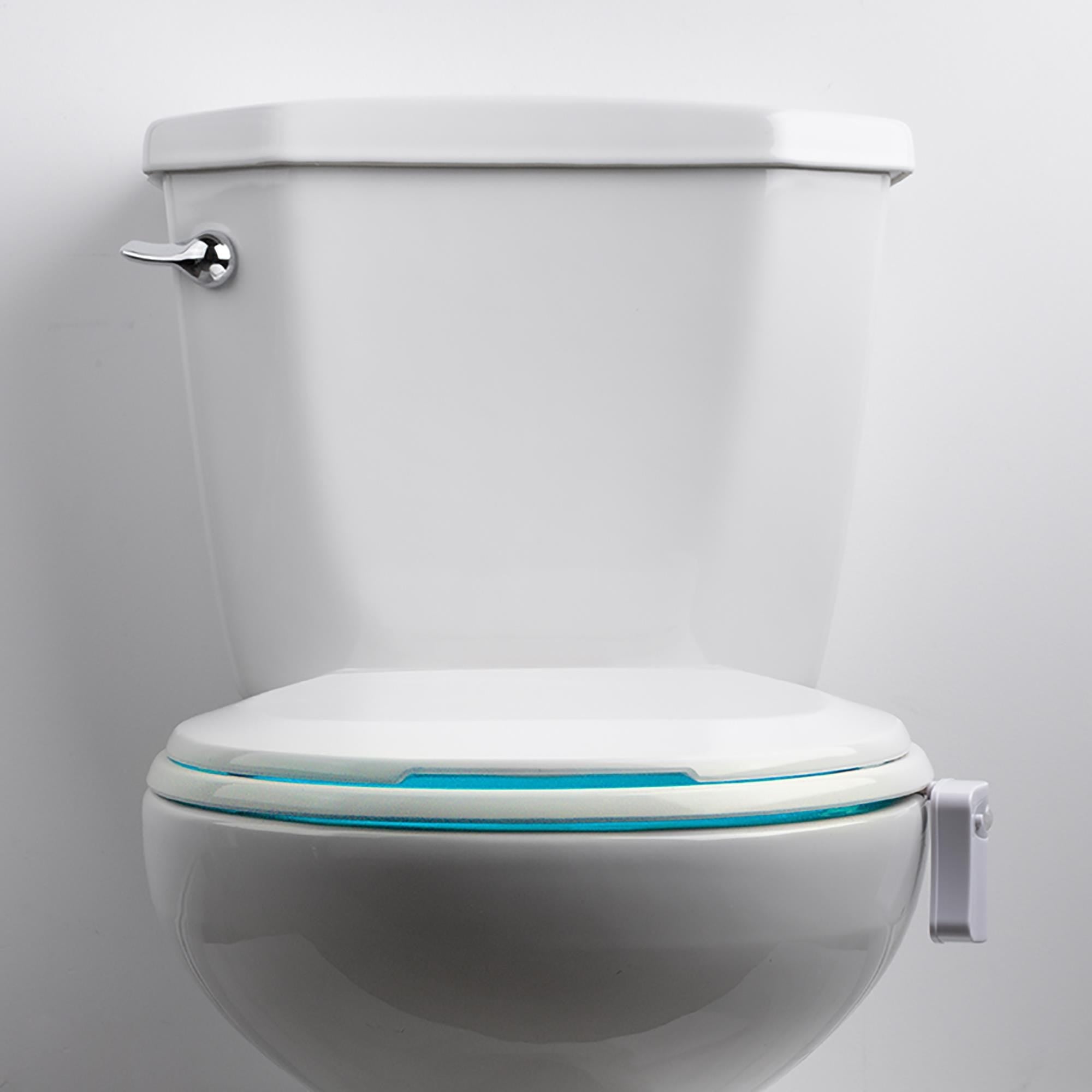 SHARPER IMAGE Motion Activated Toilet LED Night Light - BSTL111 - Auto-Sensing Bathroom Lighting for Safe Nighttime Use