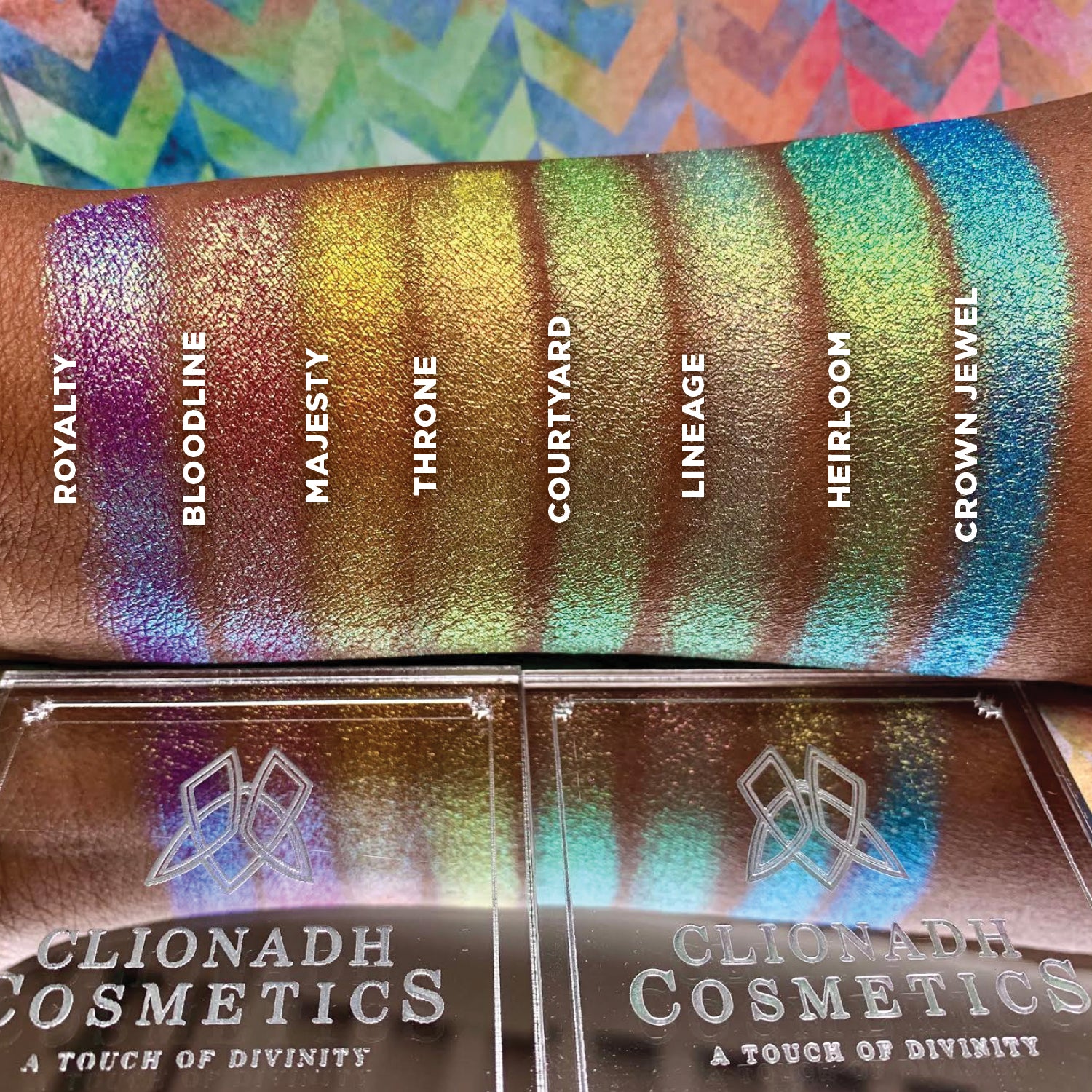 Bloodline Vibrant Multichrome Eyeshadow Palette - Long Lasting Highly Pigmented Makeup for Party, Night Out & Special Occasions