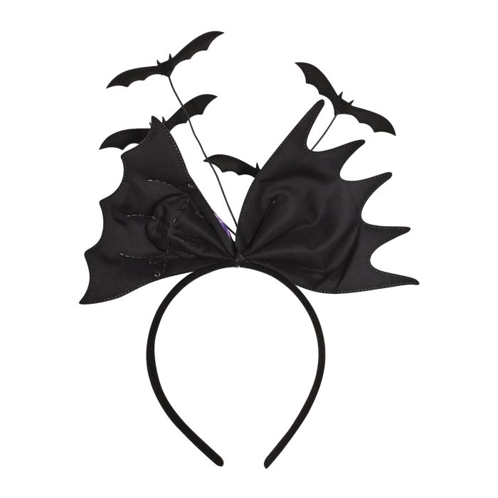 12 Pack Beistle Glittered Bat Headbands for Halloween Party, Cosplay & Costume Accessories - Sparkling Bat Ear Headbands for Women, Girls & Kids