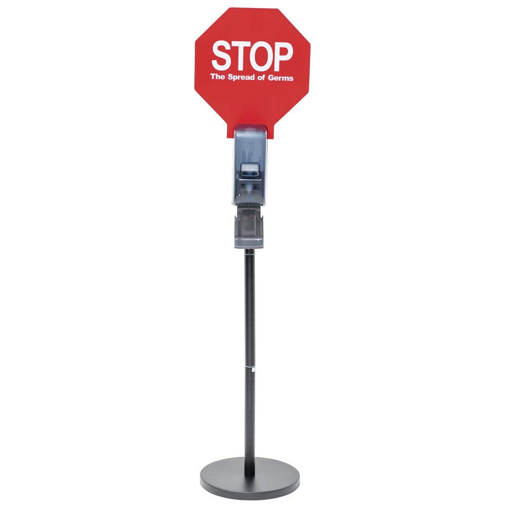 Automatic Touchless Floor Standing Hand Soap Dispenser with LED Sign - Hygienic Hands-Free Soap Dispenser for Restaurants, Hospitals, Offices & Public Spaces