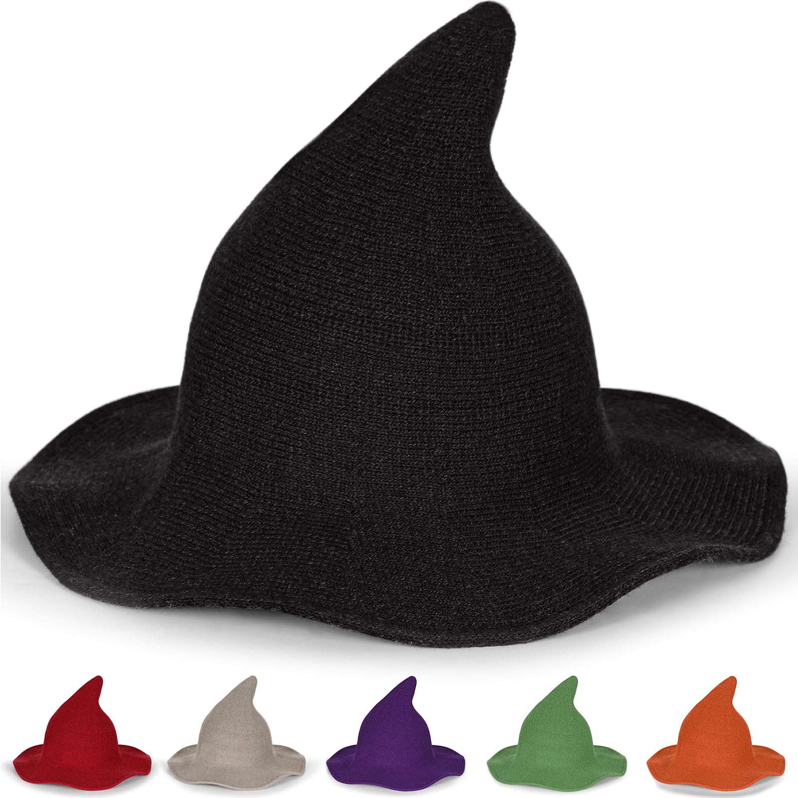 Breezy Valley Witch Hat for Women - Elegant Halloween Party Hat, Witch Costume Accessory | Perfect for Halloween Parties, Cosplay, and Themed Events