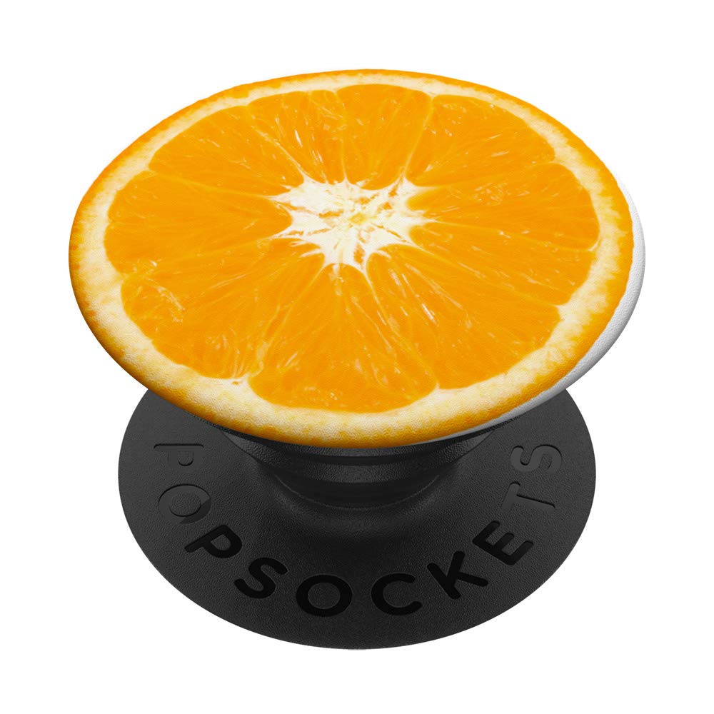 Orange Fruit Slice Summer Food Citrus Fruit Orange Fruit PopSockets PopGrip: Swappable Grip for Phones & Tablets - Perfect for Summer Drinks, Pool Parties & Beach Outings