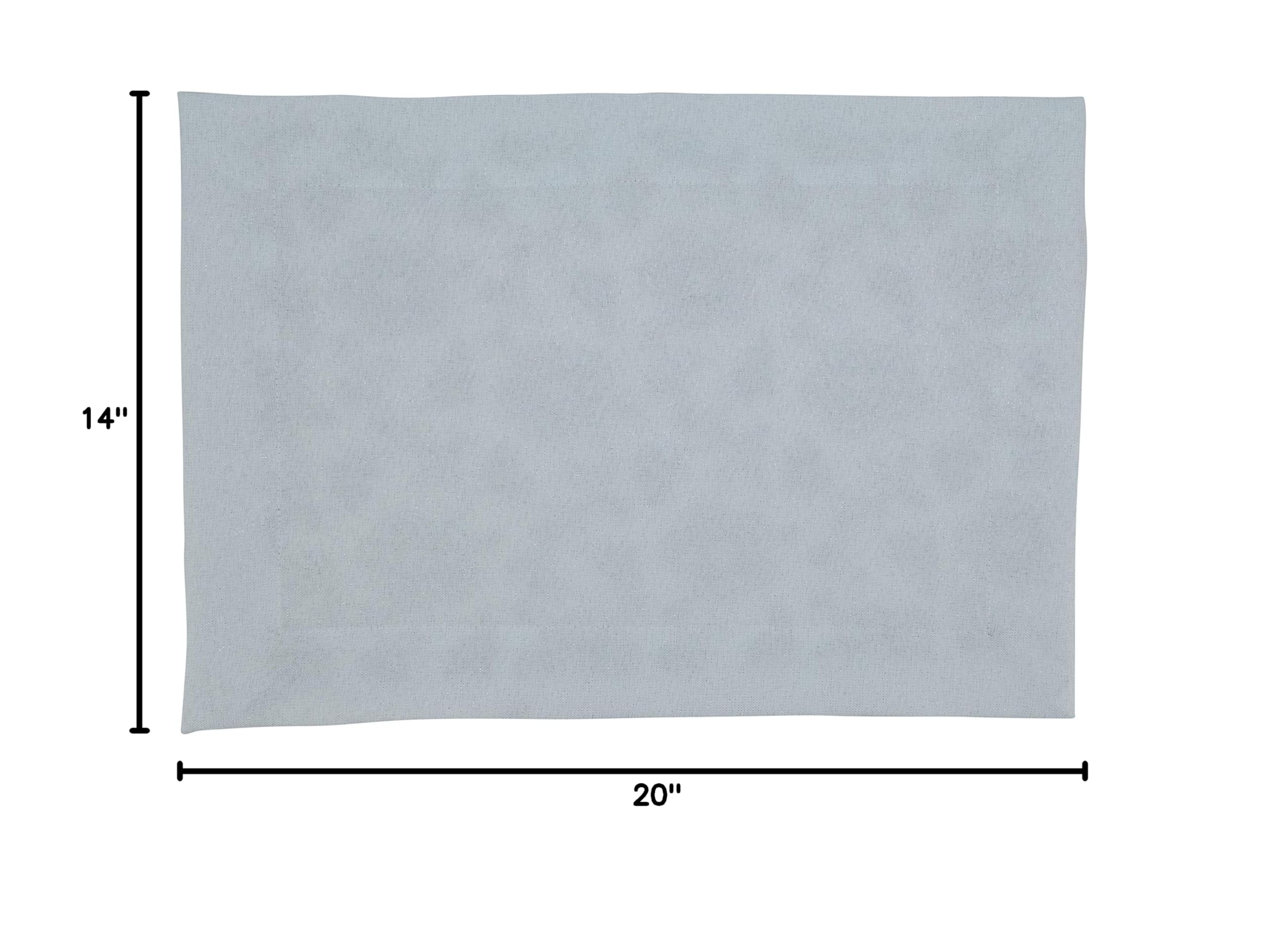 Floral Embroidered Placemats Set of 4 - Elegant Table Mats for Dining, Kitchen Decor, and Special Occasions