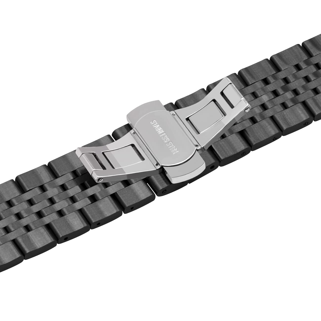 Premium Stainless Steel Watch Band for Apple Watch Series 8/7/6/5/4/3/2/1/SE/Ultra - Gold Silver Black Rose Glossy Metal Strap Compatible with 38mm/40mm/41mm/42mm/44mm/45mm/49mm iWatch - Elegant Replacement Band for Women & Men | Perfect for Workouts, Office Wear & Formal Occasions