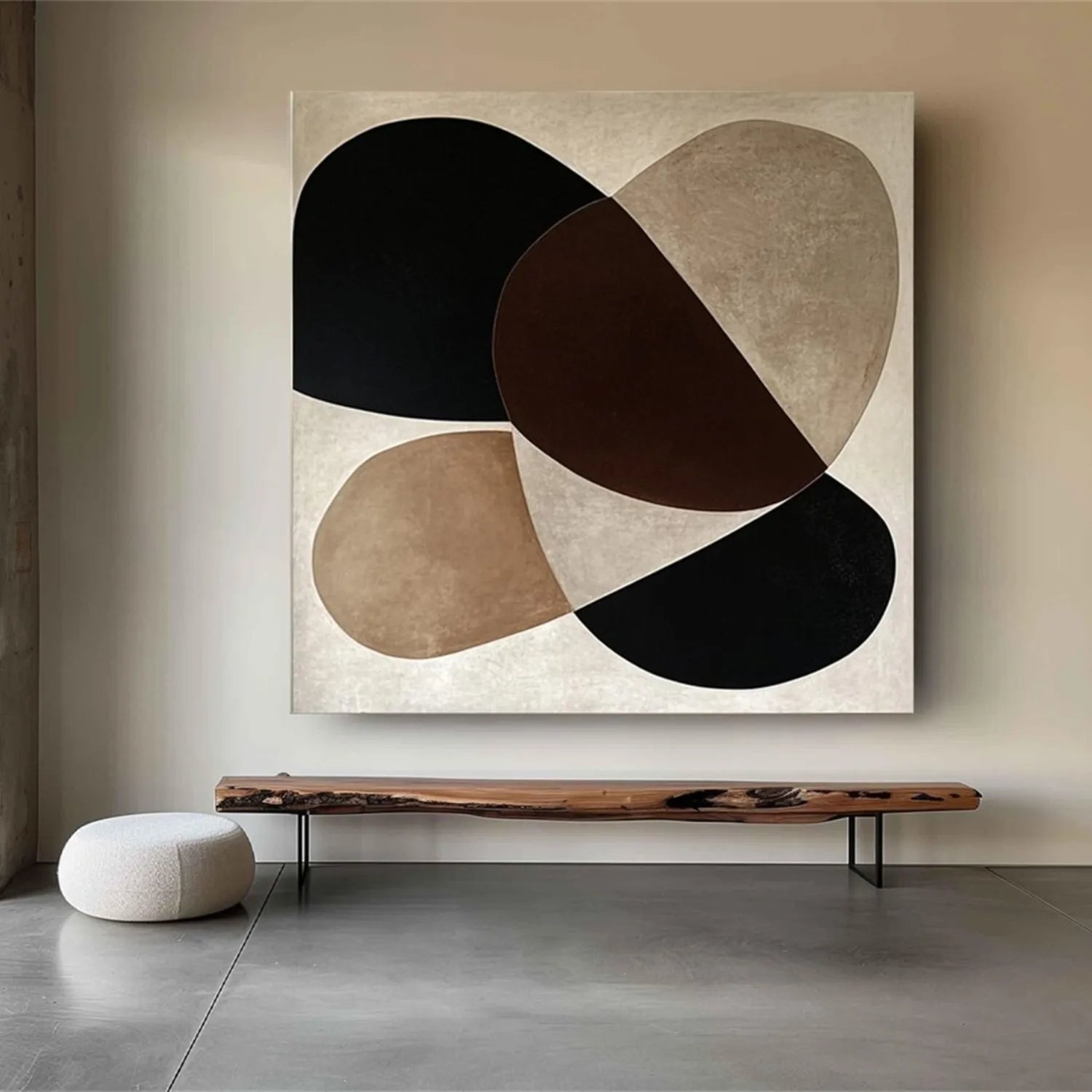 Abstract Tranquility Art Painting #WS194 - Modern Canvas Wall Decor for Living Room, Bedroom & Office - Handmade Contemporary Artwork for Home & Office Decor