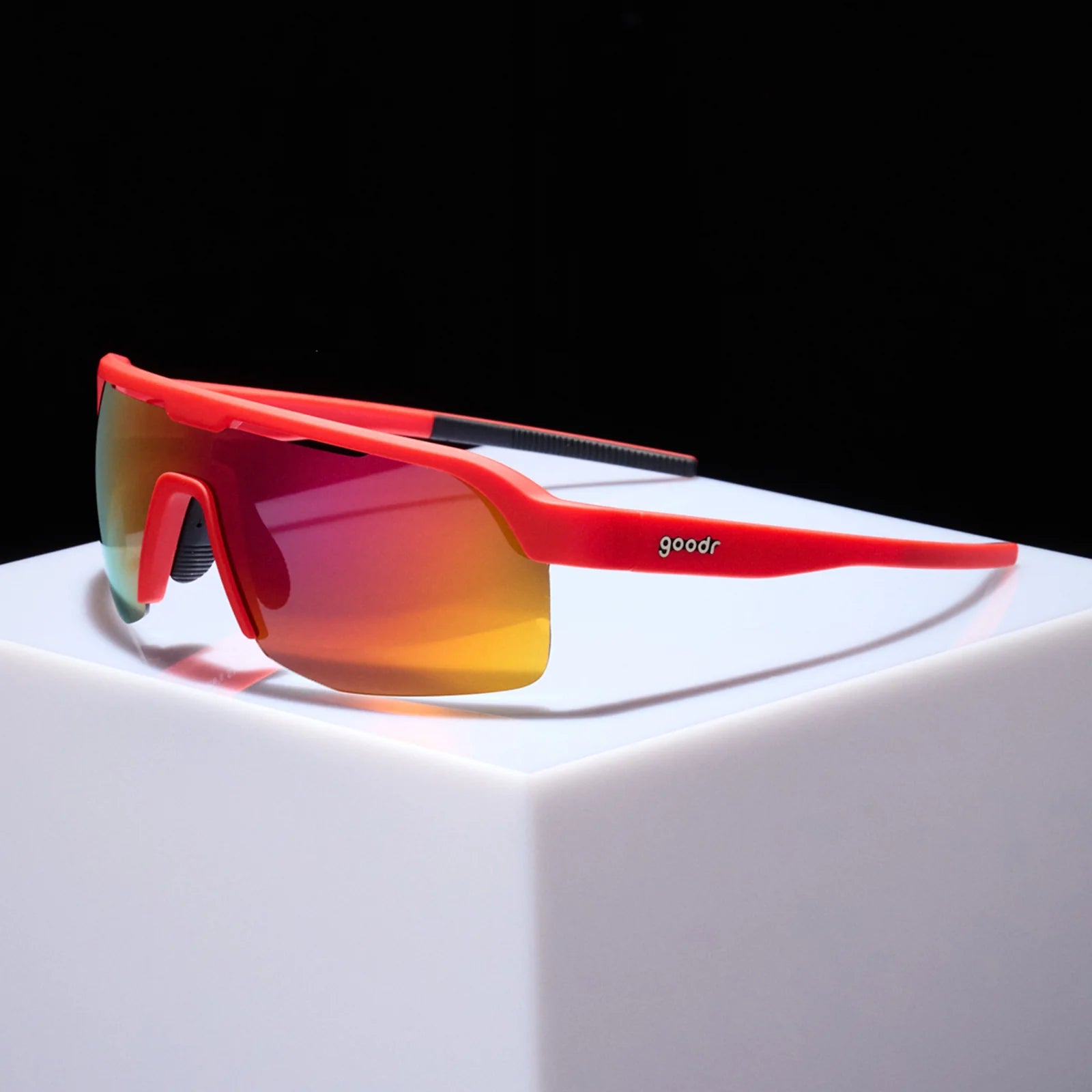 Goodr Dante's Shin Split Inferno Sunglasses – Polarized Running Shades for Men & Women – Lightweight & Non-Slip for Outdoor Sports, Hiking, and Beach Activities