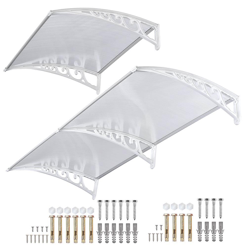 10ft Waterproof Polyester Awning Canopy for Window & Door - UV Protection, Outdoor Shade Solution for Patio, Deck, and Storefront