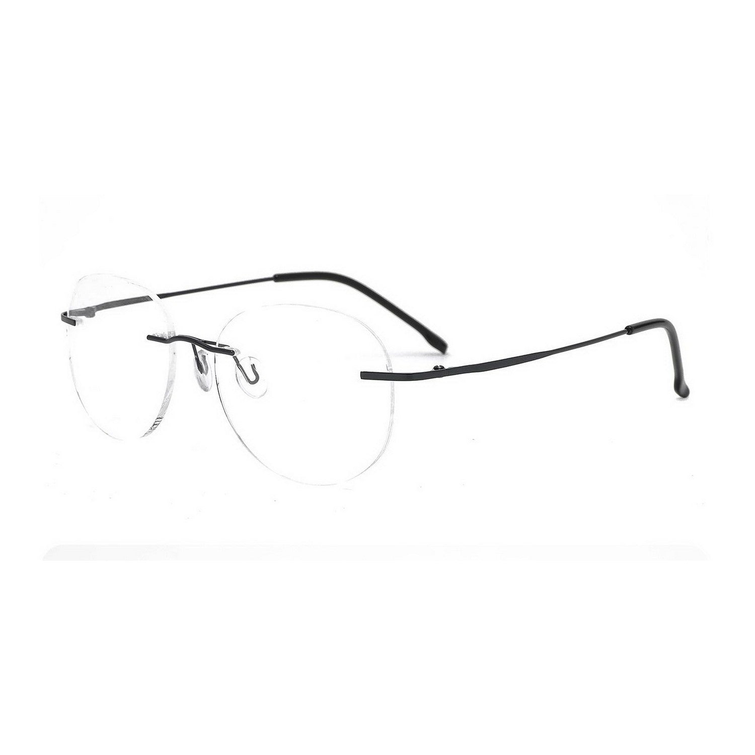 Stylish Round Rimless Glasses for Women & Men - Lightweight Frameless Eyewear Frames for Reading, Computer Use, and Fashion Accessories