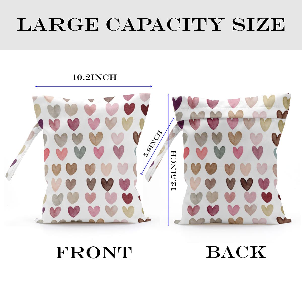 Waterproof Wet Dry Bag for Swimsuits, Travel, Beach & Pool - Reusable Storage for Diapers, Gym Clothes, Toiletries & Makeup - 2 Pack Weekender Bags for Women - Perfect for Travel, Sports & Baby Essentials