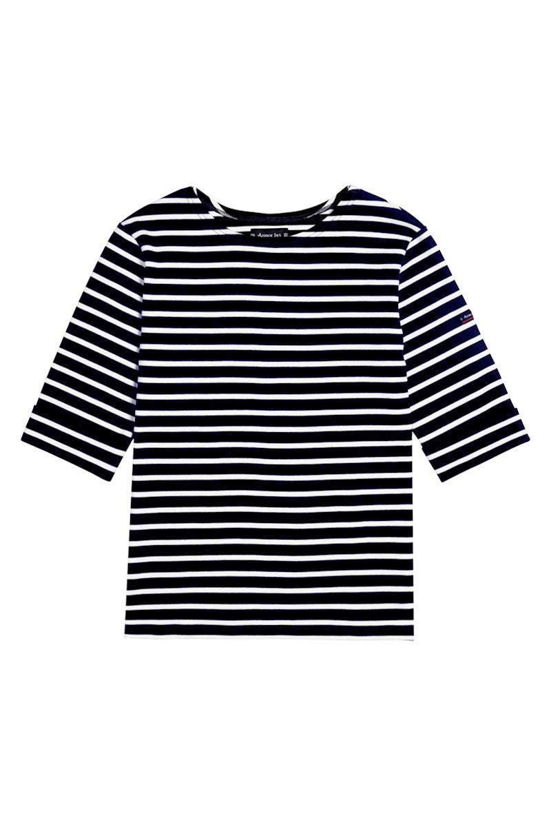 Women's Sailor Style Striped T-Shirt - Vintage Nautical Fashion Top for Casual Wear & Summer Outfits