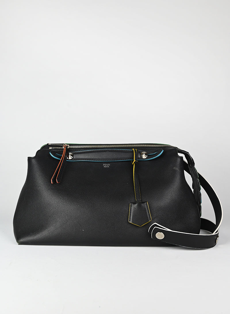 Fendi Black Leather By The Way Handbag for Women - Stylish Designer Purse for Work, Travel & Everyday Use