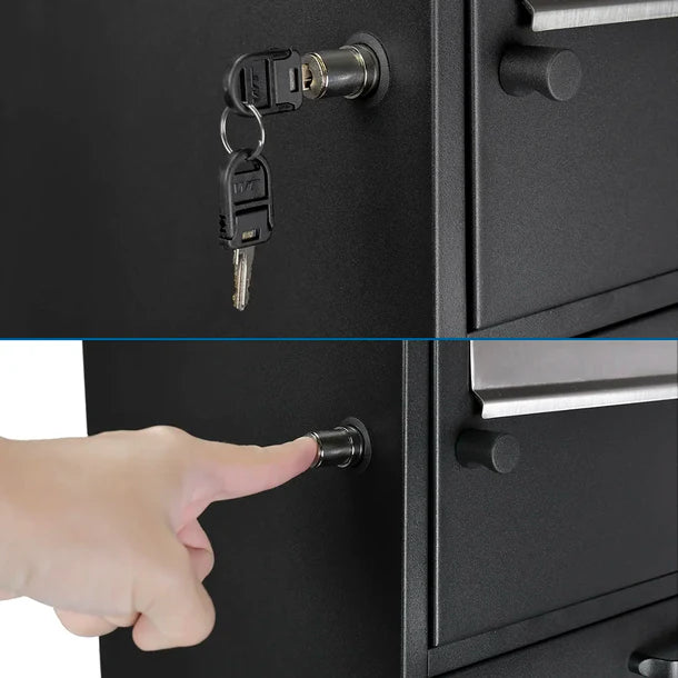 Barska CB13704 Secure Dual Compartment Locking Mailbox - Heavy Duty Parcel Delivery Box with Key Lock - Perfect for Home, Office & Apartment Package Security