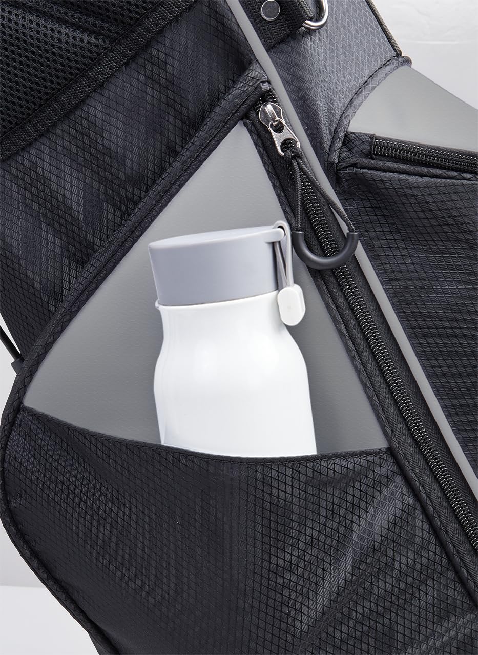 KYTAI Lightweight 7-Way Divider Golf Stand Bag for Men & Women - Dual Shoulder Straps, Stable Stand System, Multiple Storage Pockets, Rain Hood & Towel Ring - Perfect for Golf Course, Driving Range & Travel