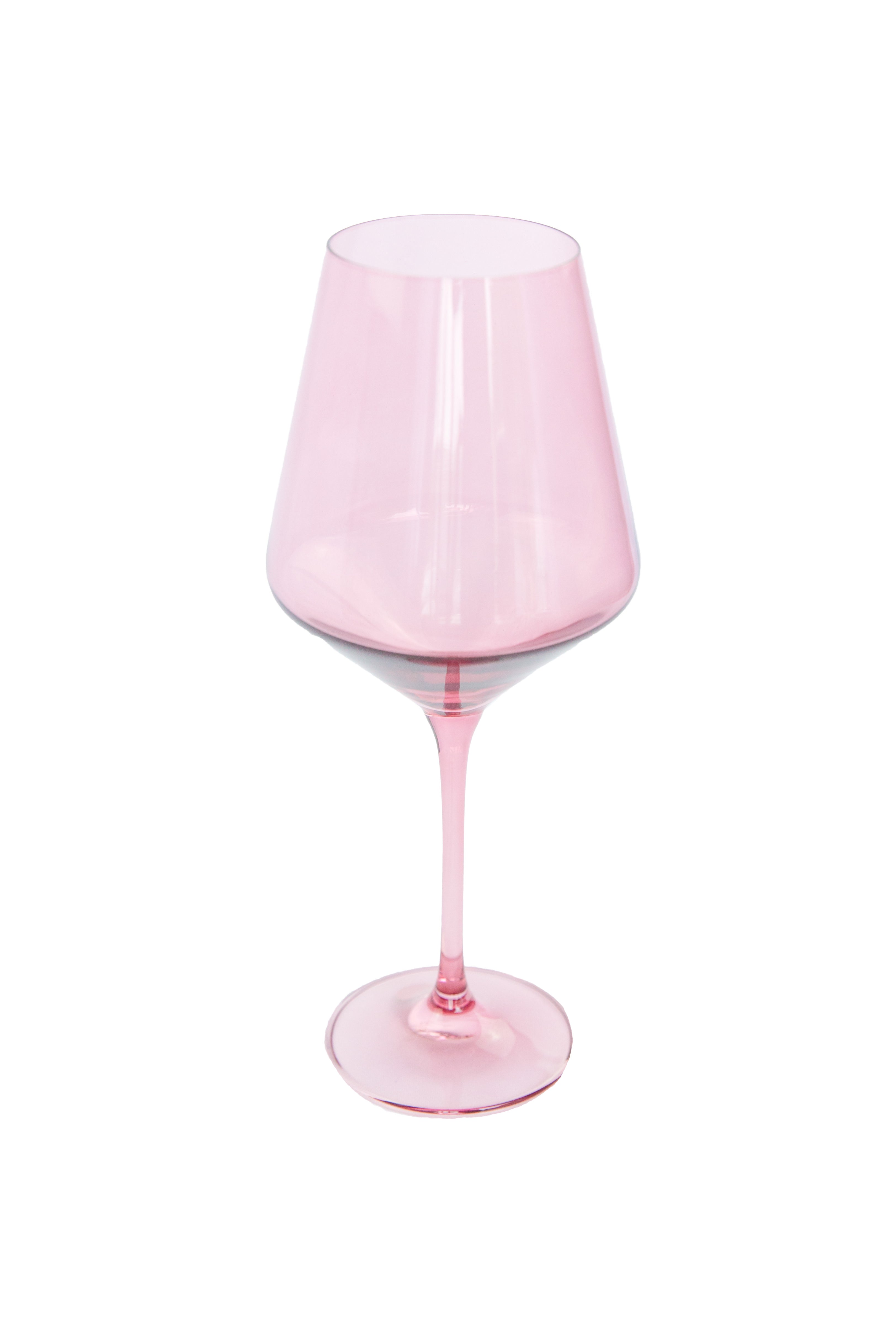 Elegant Estelle Colored Wine Glasses Set of 2 - Rose Gold Stemware for Red & White Wine - Perfect for Romantic Dinners, Wedding Gifts & Home Entertaining