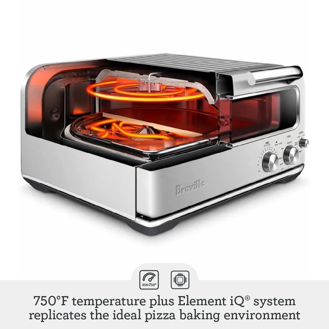 Breville Smart Oven Pizzaiolo BPZ820BSS - Stainless Steel Countertop Pizza Oven for Home, Restaurant & Outdoor Use