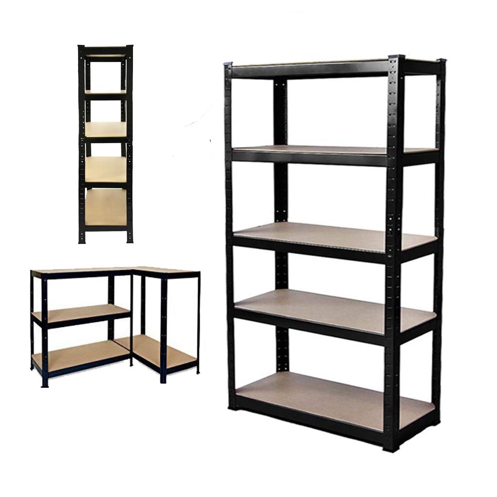 Heavy Duty 5-Tier Metal Storage Shelves - Adjustable Garage Shelving Unit for Home, Shed & Workshop (59