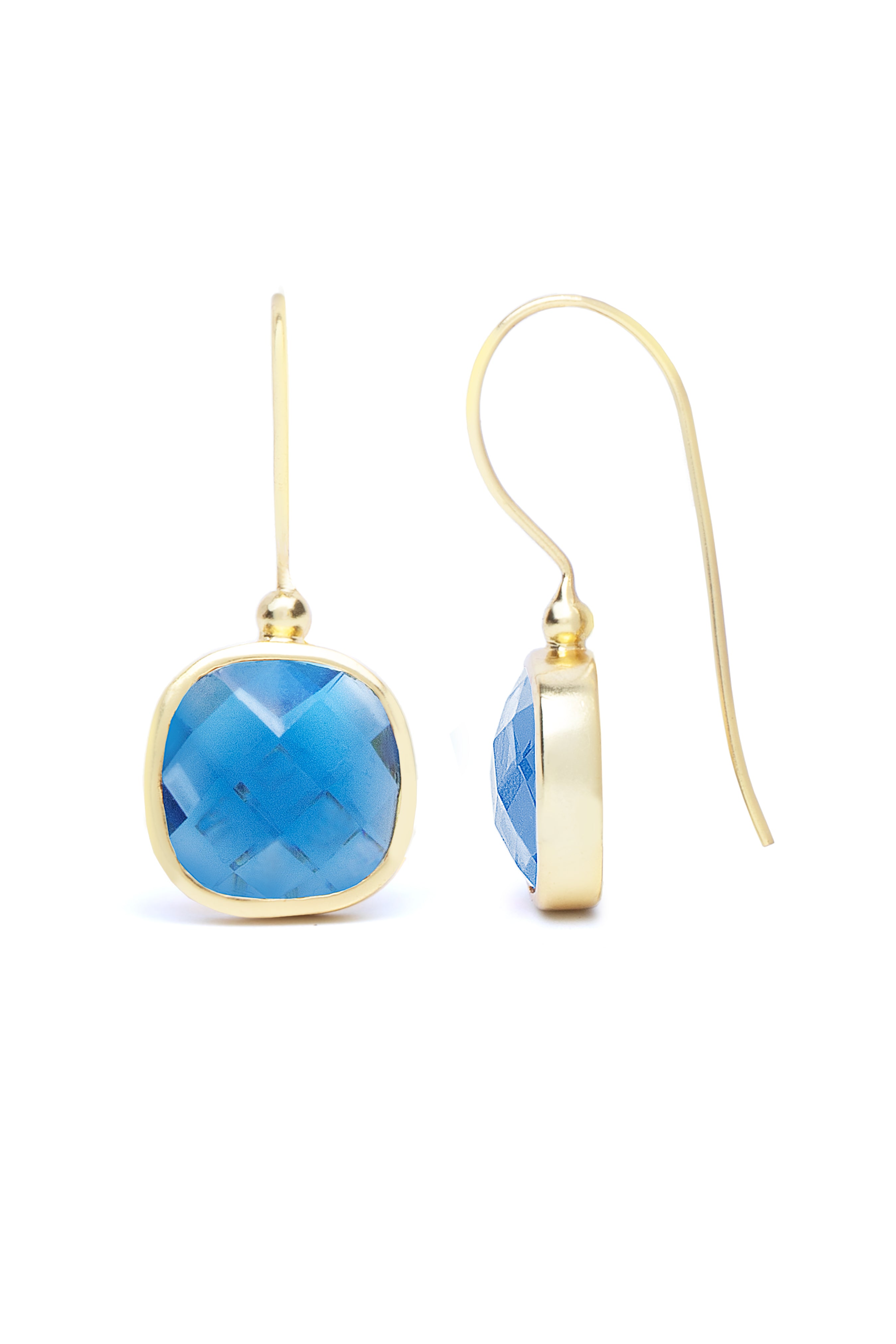 Exquisite Cushion Cut Gemstone Earrings for Women - Elegant Birthstone Jewelry Gift for Anniversary, Wedding & Special Occasions