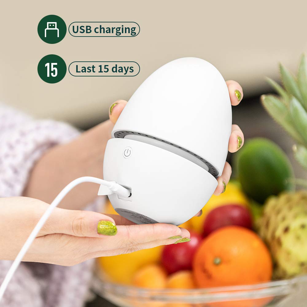 Natural Refrigerator Odor Eliminator & Fridge Deodorizer - Extend Food Freshness | Eco-Friendly Green Fridge Freshener for Kitchen, Office & RV Use