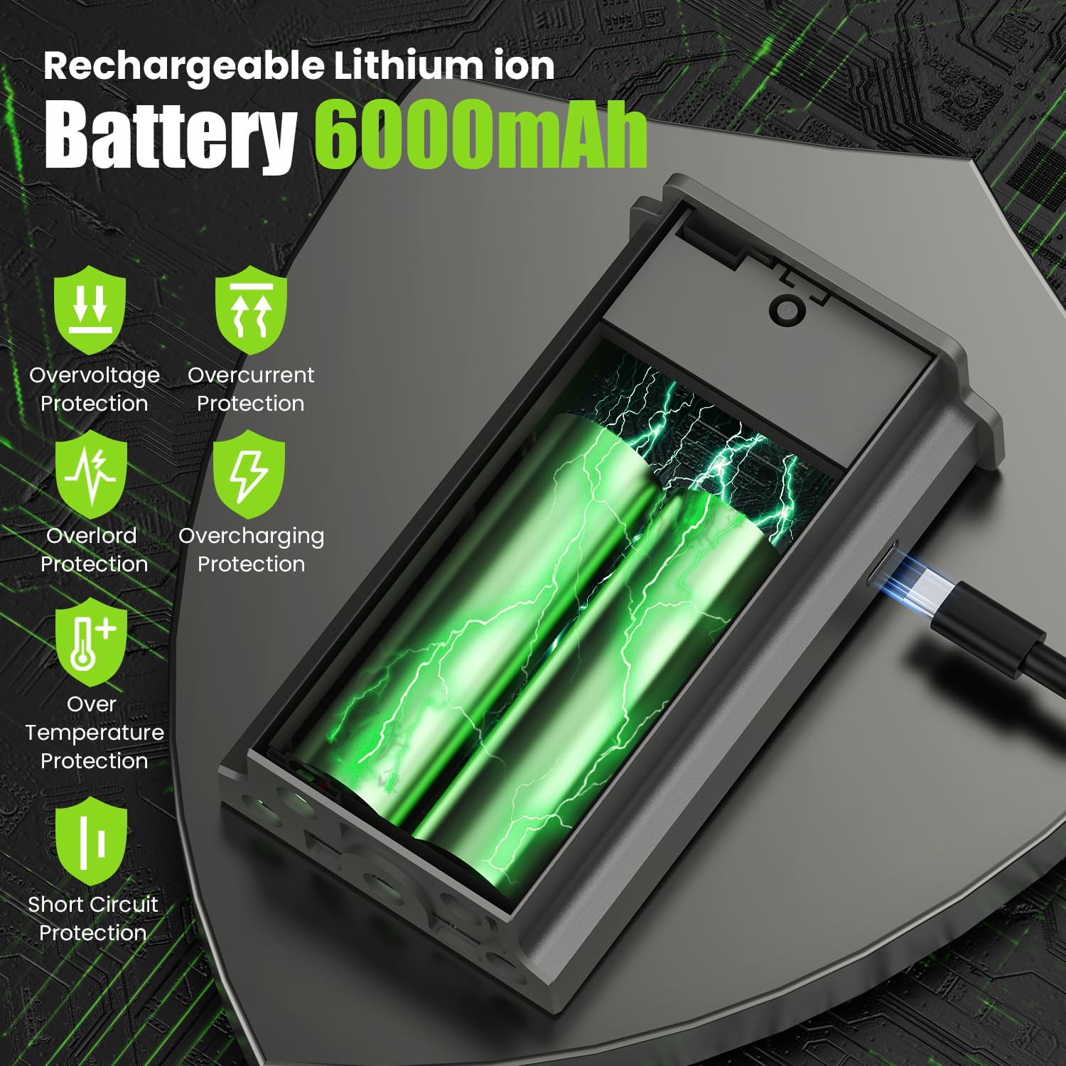 2PCS Upgraded Replacement Rechargeable Battery Pack for Reveal Hunting Camera - Compatible with Reveal X Gen 3.0, Pro 3.0, X, X Pro, X Gen 2.0 & XB Models - Extended Life 2.0 Battery for Wildlife Monitoring & Outdoor Photography