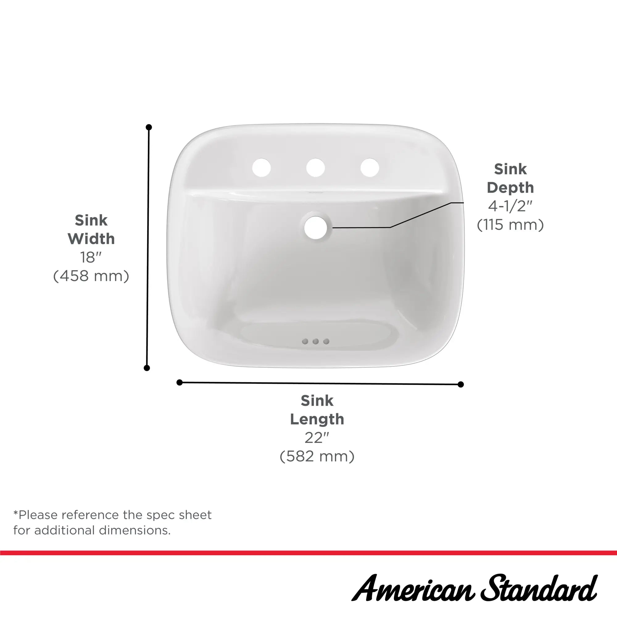 8-Inch Centers Drop-In Sink for Kitchen & Bathroom - Durable Stainless Steel Undermount Sink with Easy Installation - Perfect for Home Renovation & DIY Projects