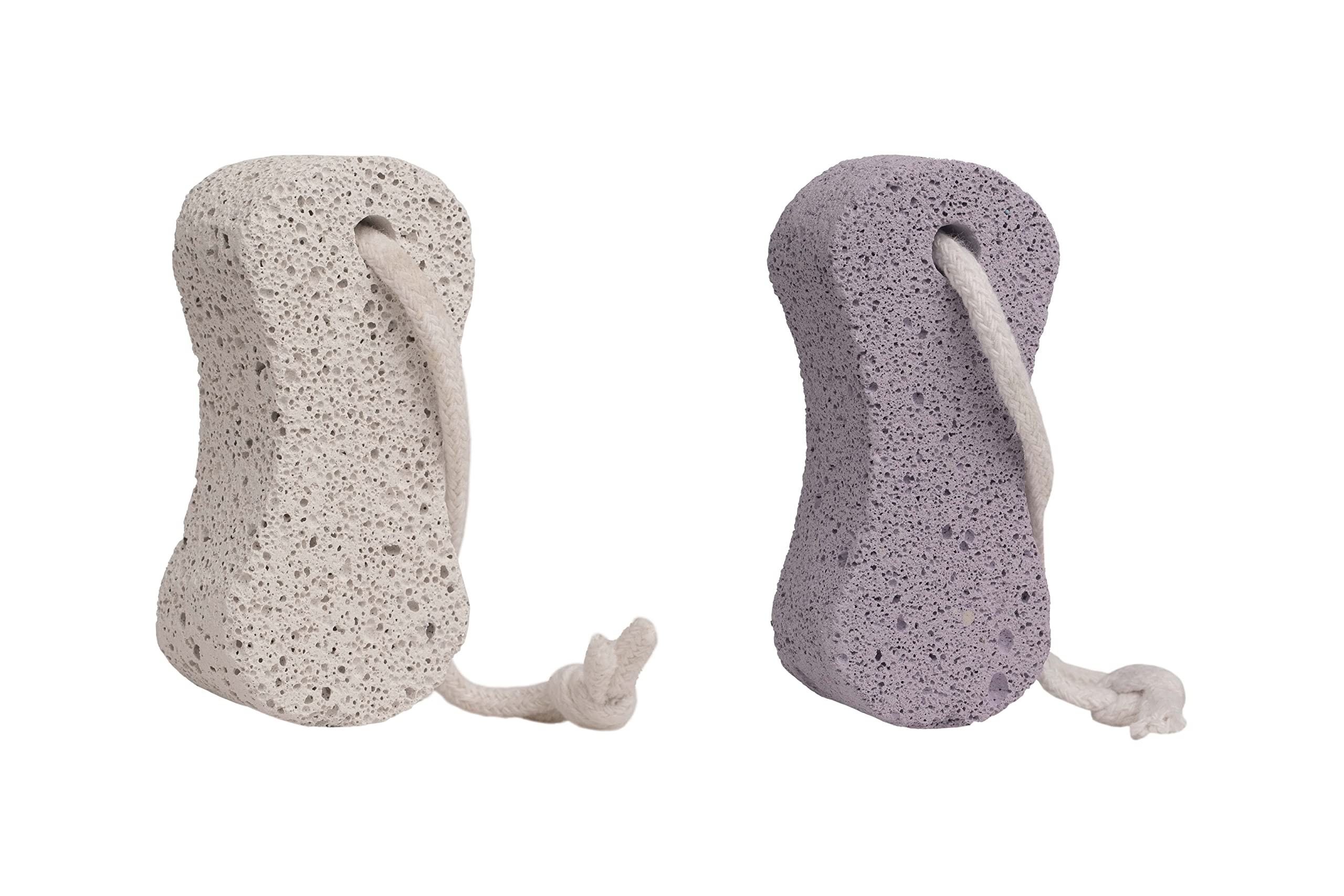 Natural Pumice Stone for Feet - Exfoliating Foot Scrubber to Remove Dry Dead Skin & Calluses on Hands, Heels & Body - Hourglass Shape (Pack of 3) - Perfect for Pedicures, Home Spa & Foot Care Routine