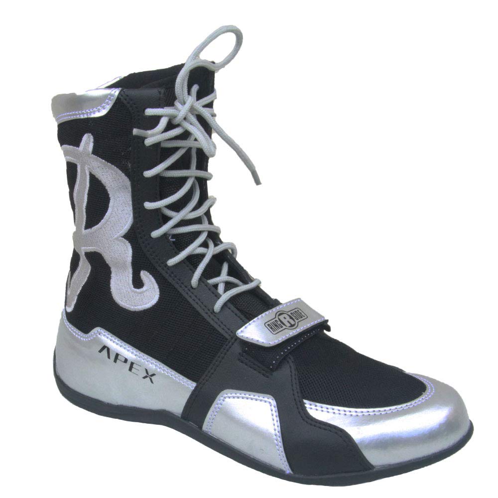 Ringside Apex Elite Boxing Shoes for Men & Women - Synthetic Leather High-Top Ankle Support for Boxing, Wrestling, Training & Competition (Sizes 2-13) | Perfect for Gym Workouts & Professional Matches