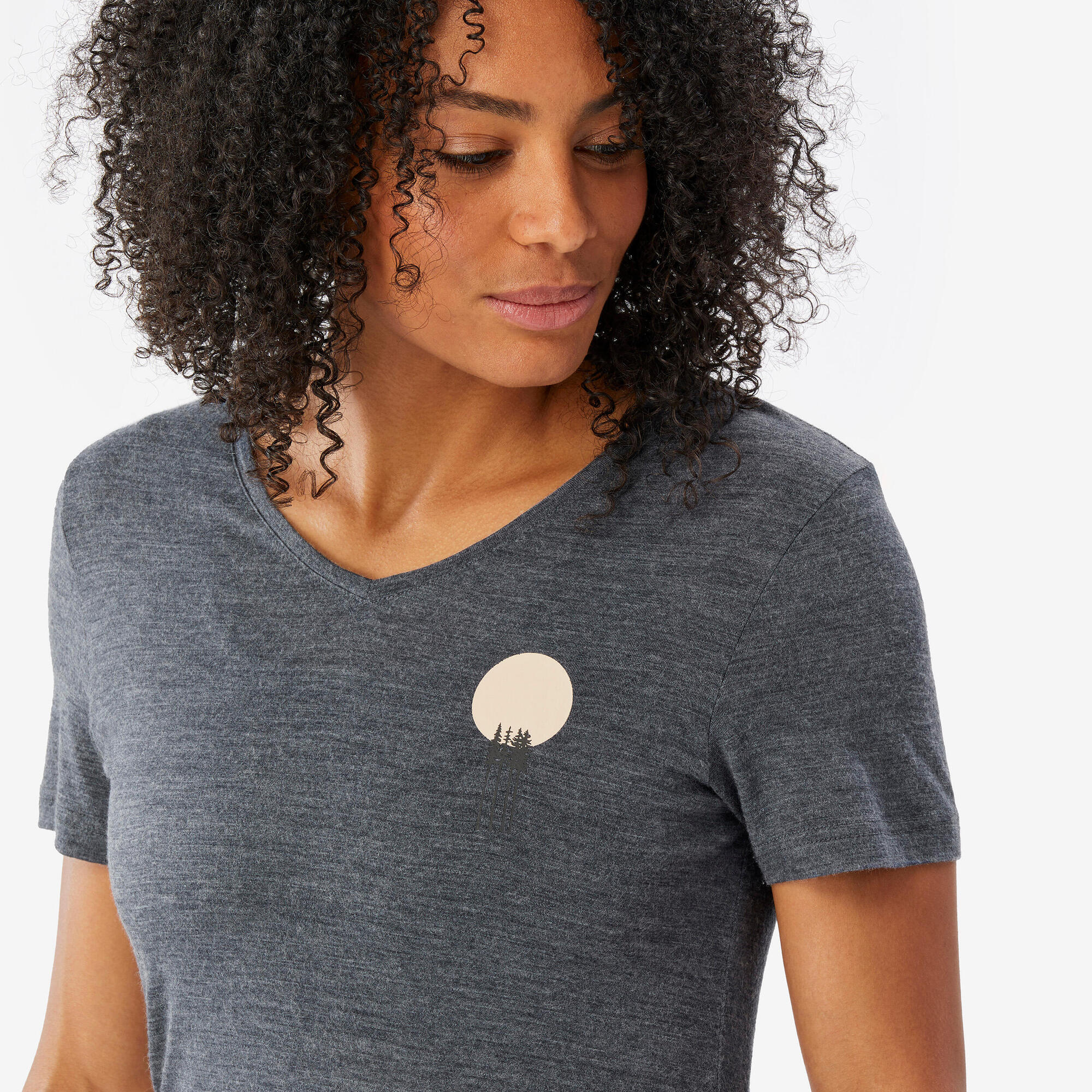 Simond Women's Travel 500 Merino Wool T-Shirt - Lightweight Breathable Base Layer for Hiking, Camping & Outdoor Adventures
