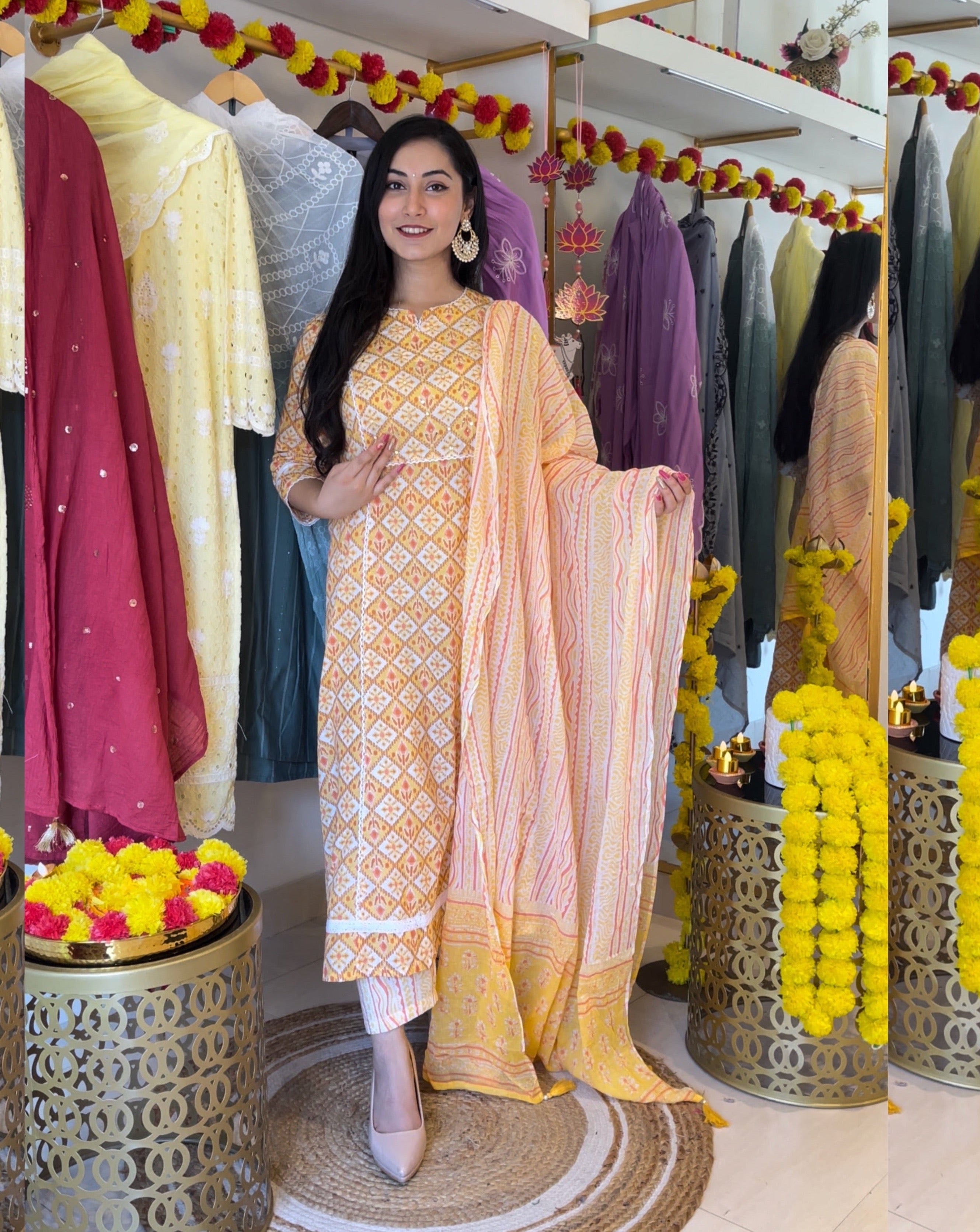Stylish Orange Embroidered Kurta Suit Set for Women | Traditional Indian Ethnic Wear | Perfect for Festivals, Weddings & Special Occasions