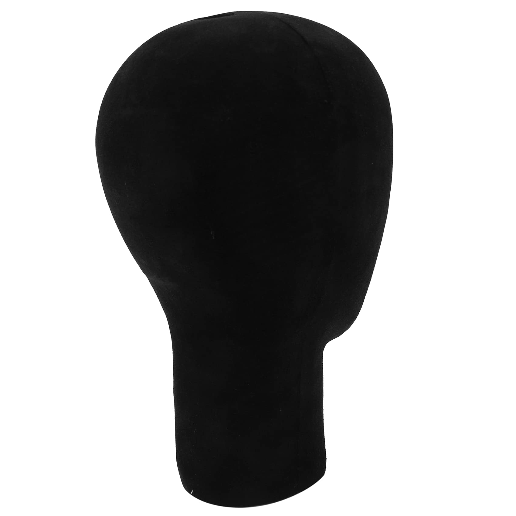 Styrofoam Mannequin Head with Stand - 35cm Black Wig Display & Eyeglass Holder for Salon, Cosmetology, and Retail Store Displays