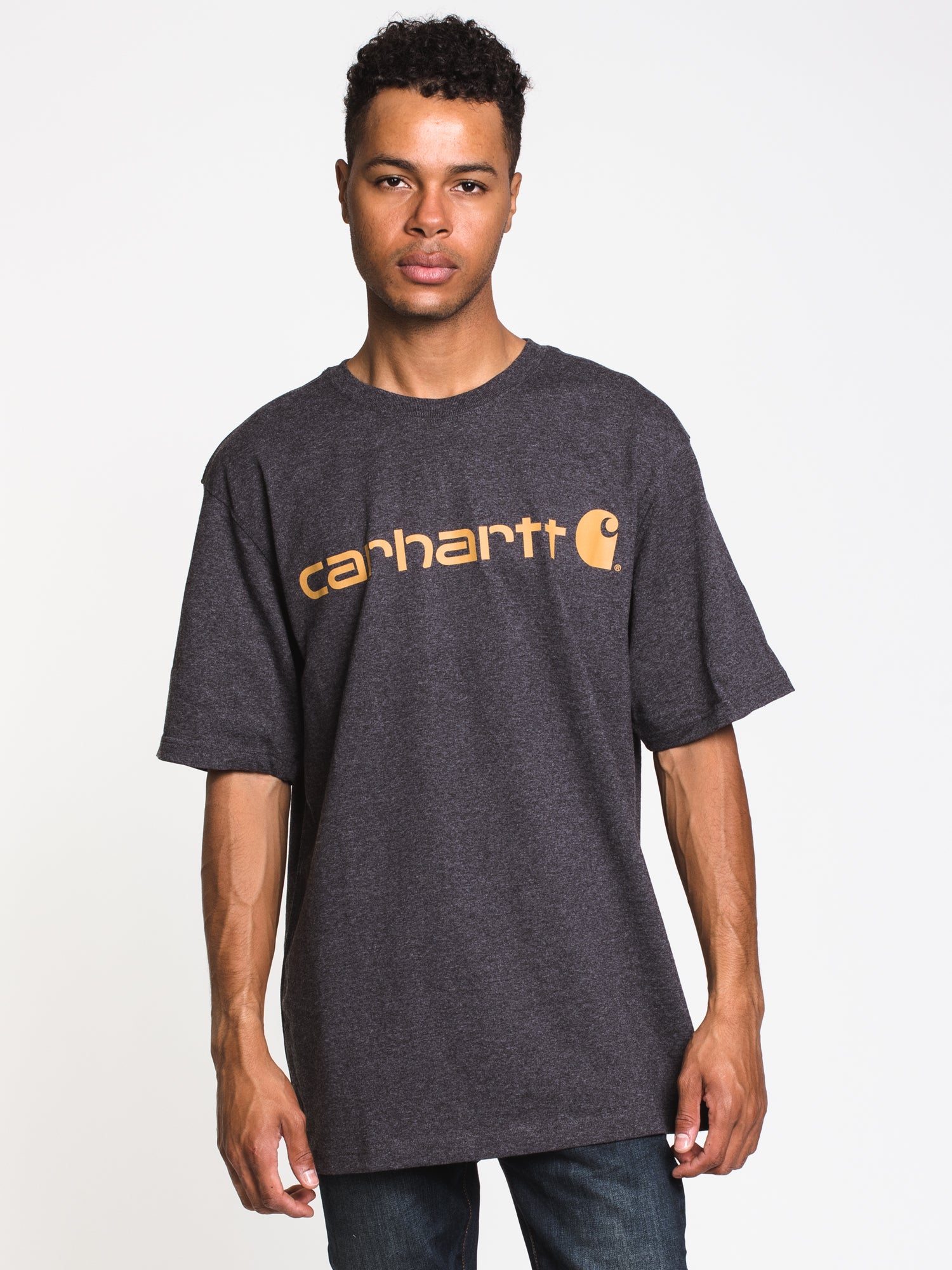 Carhartt Logo T-Shirt for Men & Women - Durable Cotton Workwear Tee - Perfect for Construction, Outdoor Work & Casual Wear