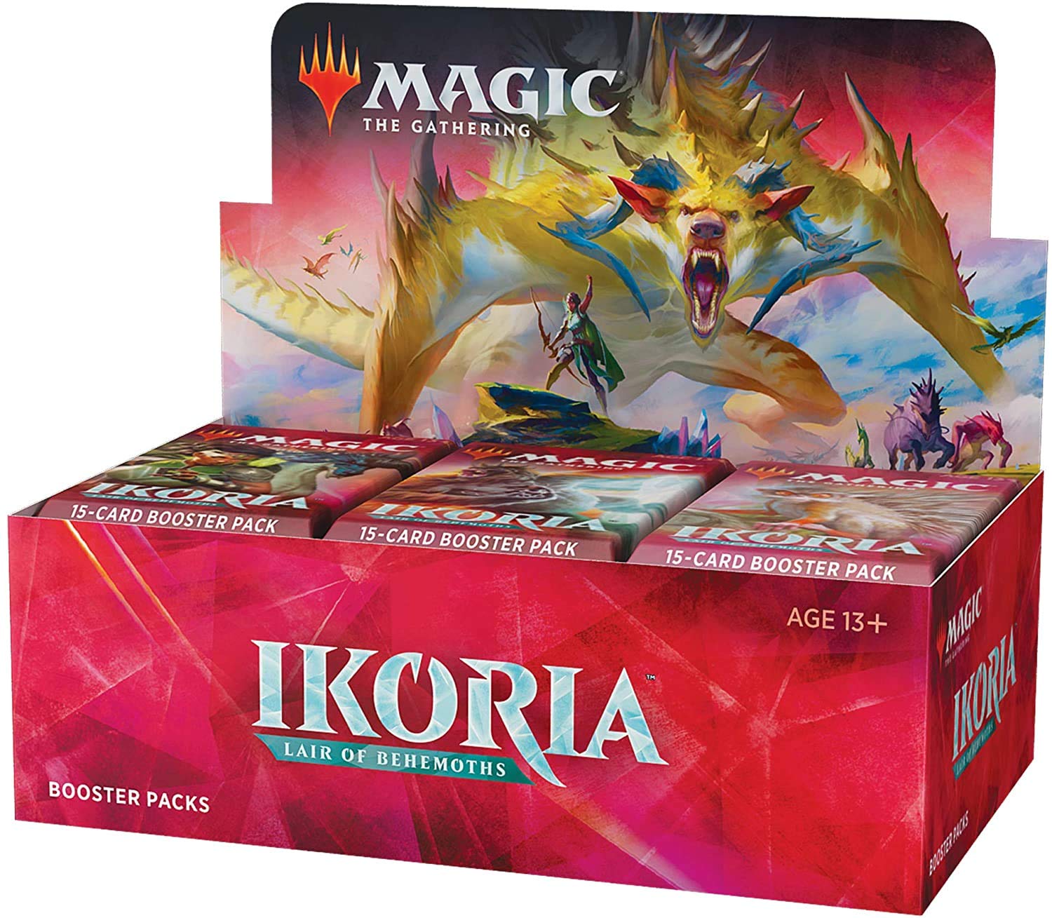 Magic: The Gathering Ikoria: Lair of Behemoths Draft Booster Box - 36 Packs (540 Cards + Box Topper) | Factory Sealed MTG Cards | Perfect for Draft Tournaments & Collector's Storage