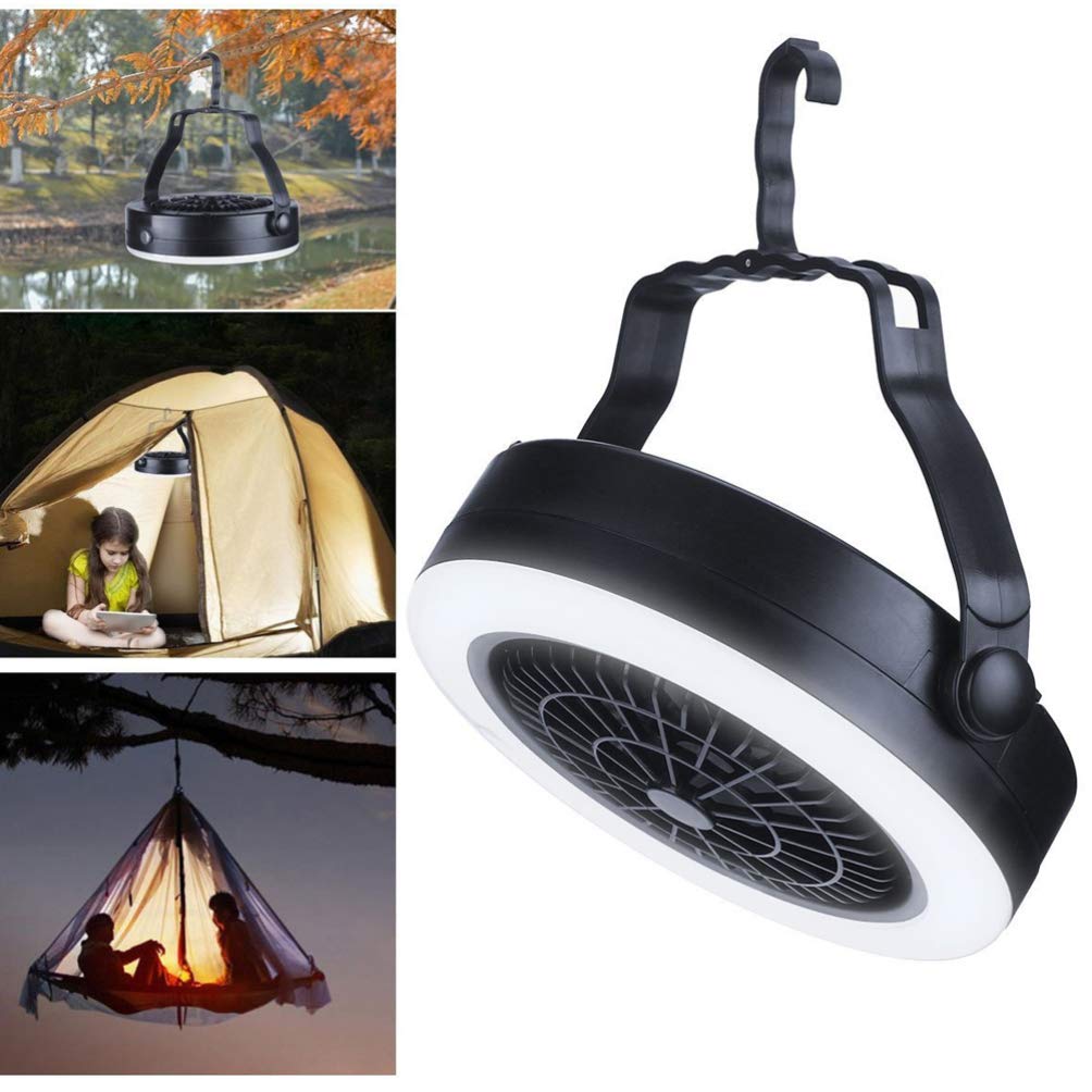 LIOOBO Multifunctional USB Camping Tent Lamp with Fan - Portable LED Lantern Light for Outdoor Travel, Hiking, Backpacking & Emergency Use | Home Accessories & Household Essentials