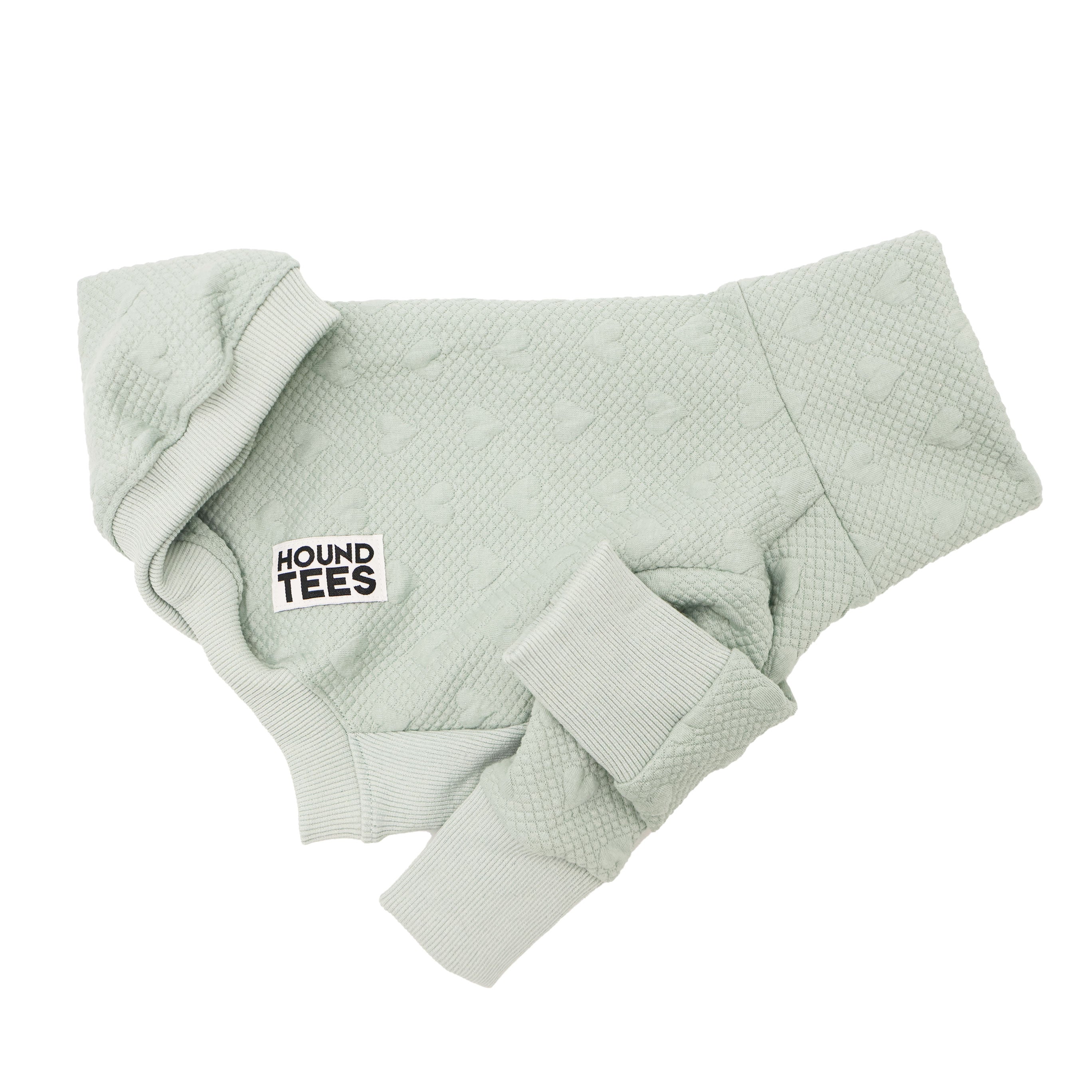 Olive You Italian Greyhound Quilted Sweater - Cozy Dog Clothes for Small Breeds - Perfect for Winter Walks & Indoor Lounging